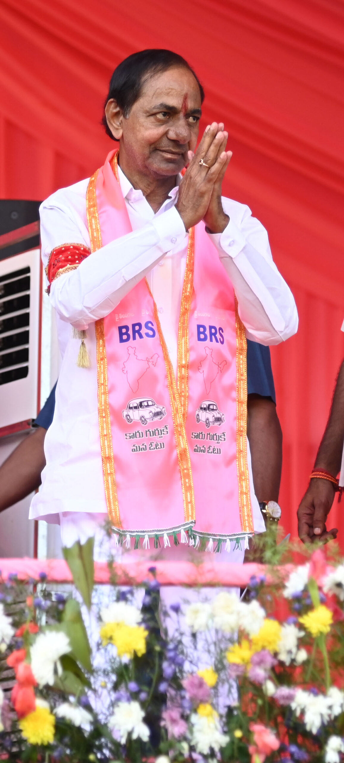 Brs Party President Kcr Participating In Praja Ashirvada Sabha At Bellampalli