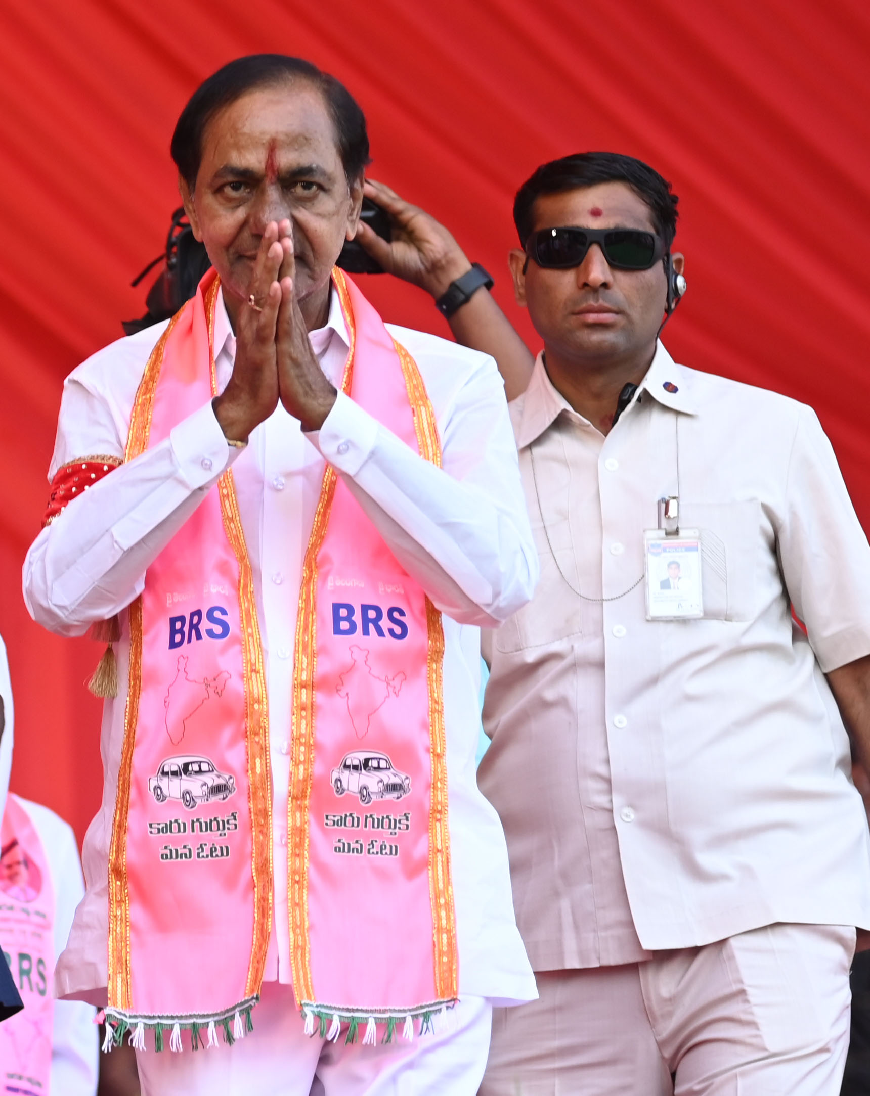 Brs Party President Kcr Participating In Praja Ashirvada Sabha At Bellampalli