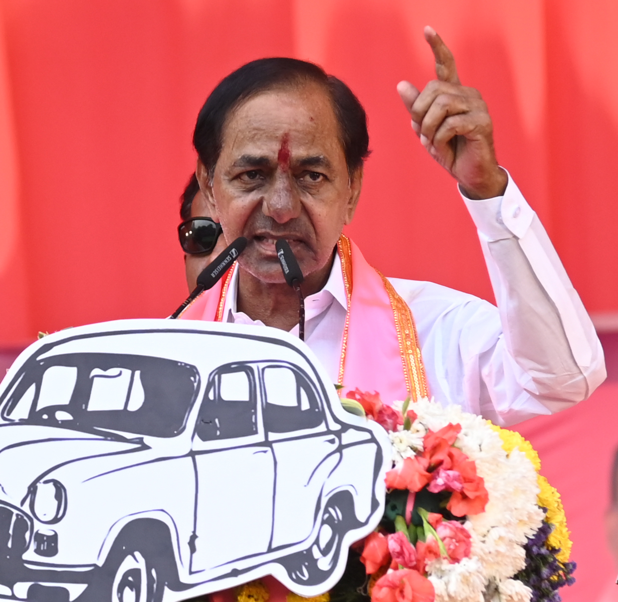 Brs Party President Kcr Participating In Praja Ashirvada Sabha At Bellampalli