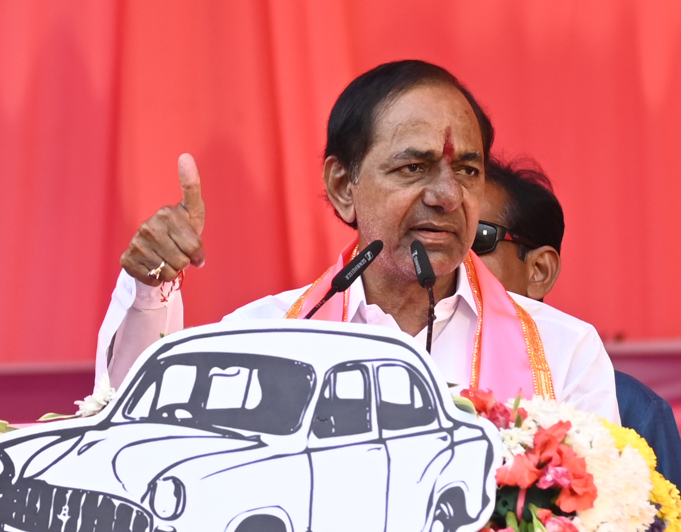 Brs Party President Kcr Participating In Praja Ashirvada Sabha At Bellampalli