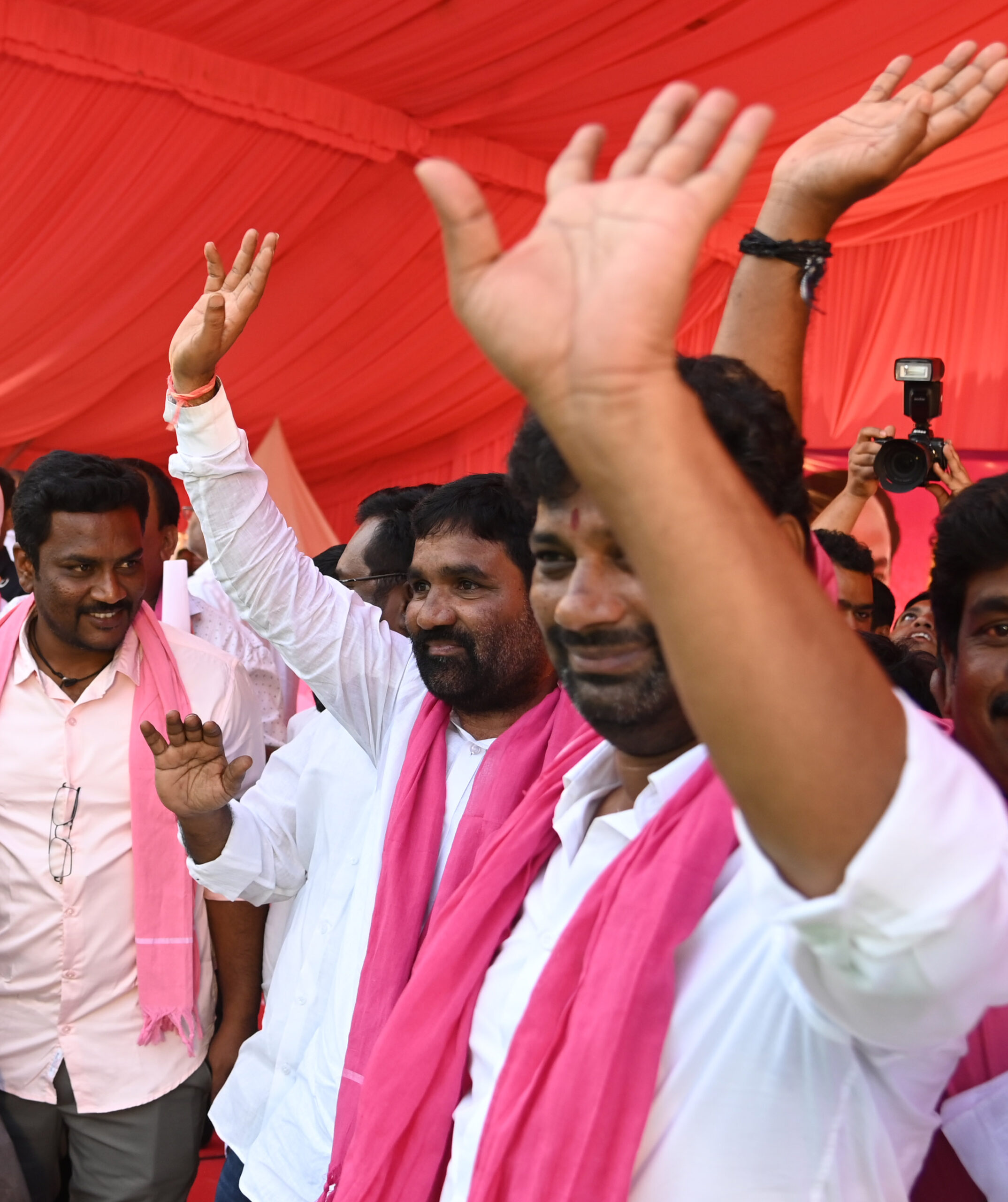 Brs Party President Kcr Participating In Praja Ashirvada Sabha At Bellampalli