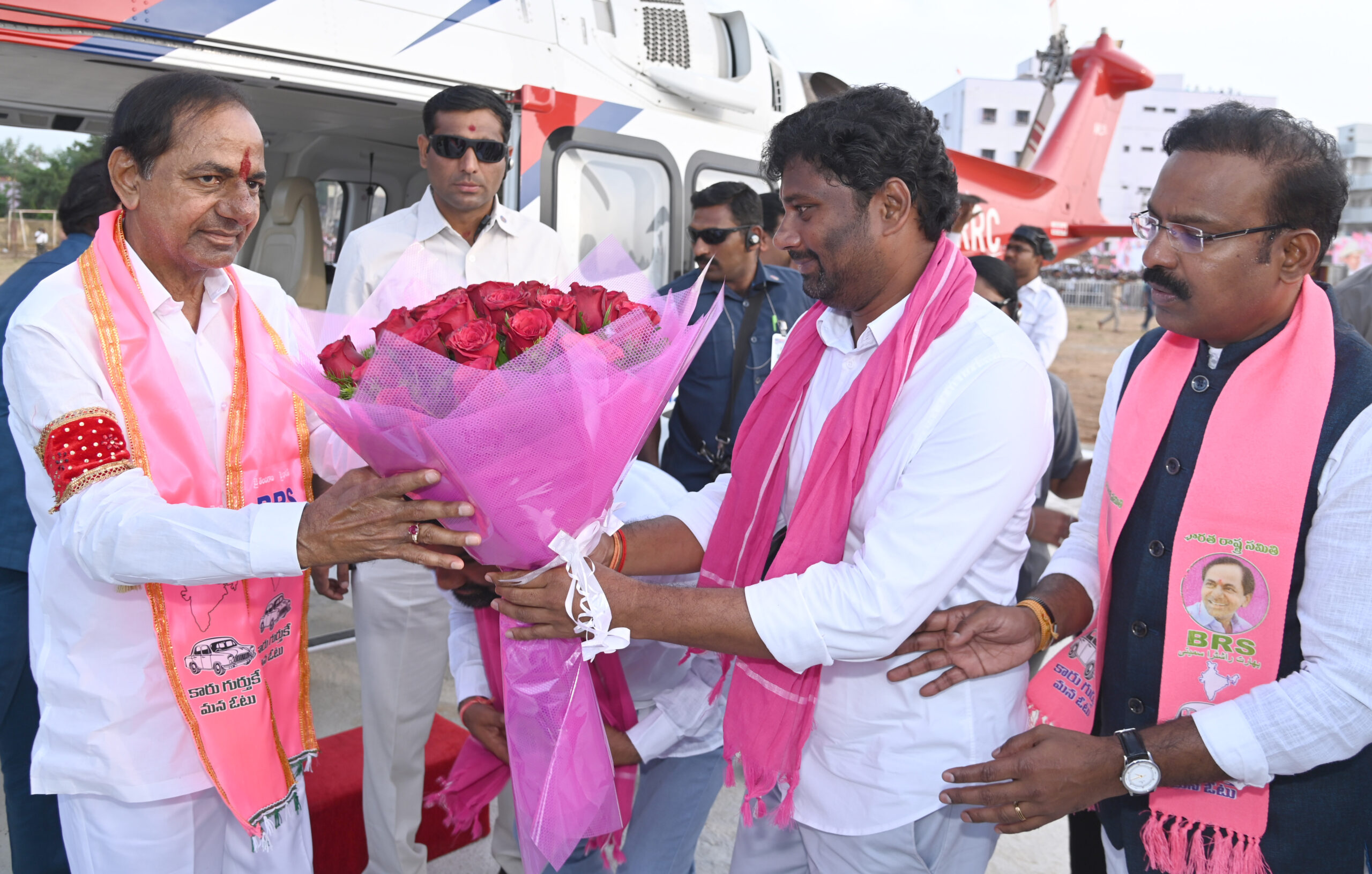 Brs Party President Kcr Participating In Praja Ashirvada Sabha At Bellampalli