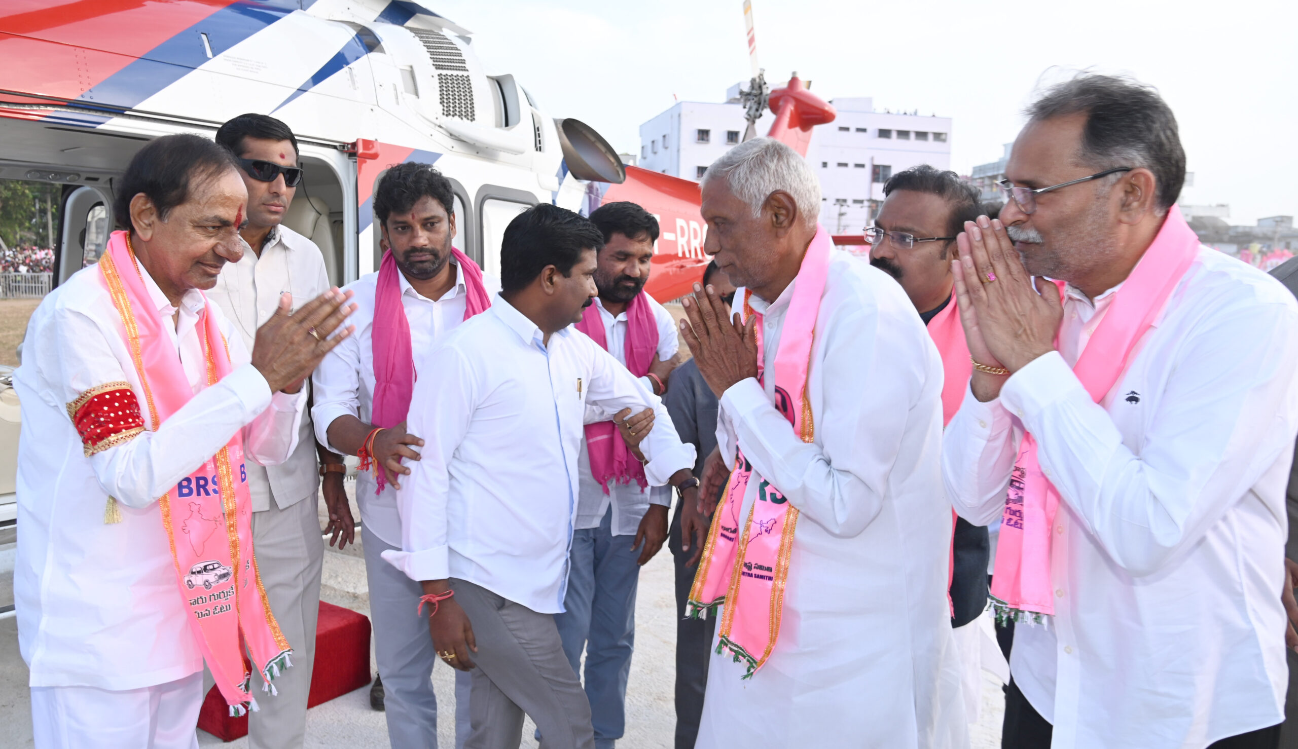 Brs Party President Kcr Participating In Praja Ashirvada Sabha At Bellampalli