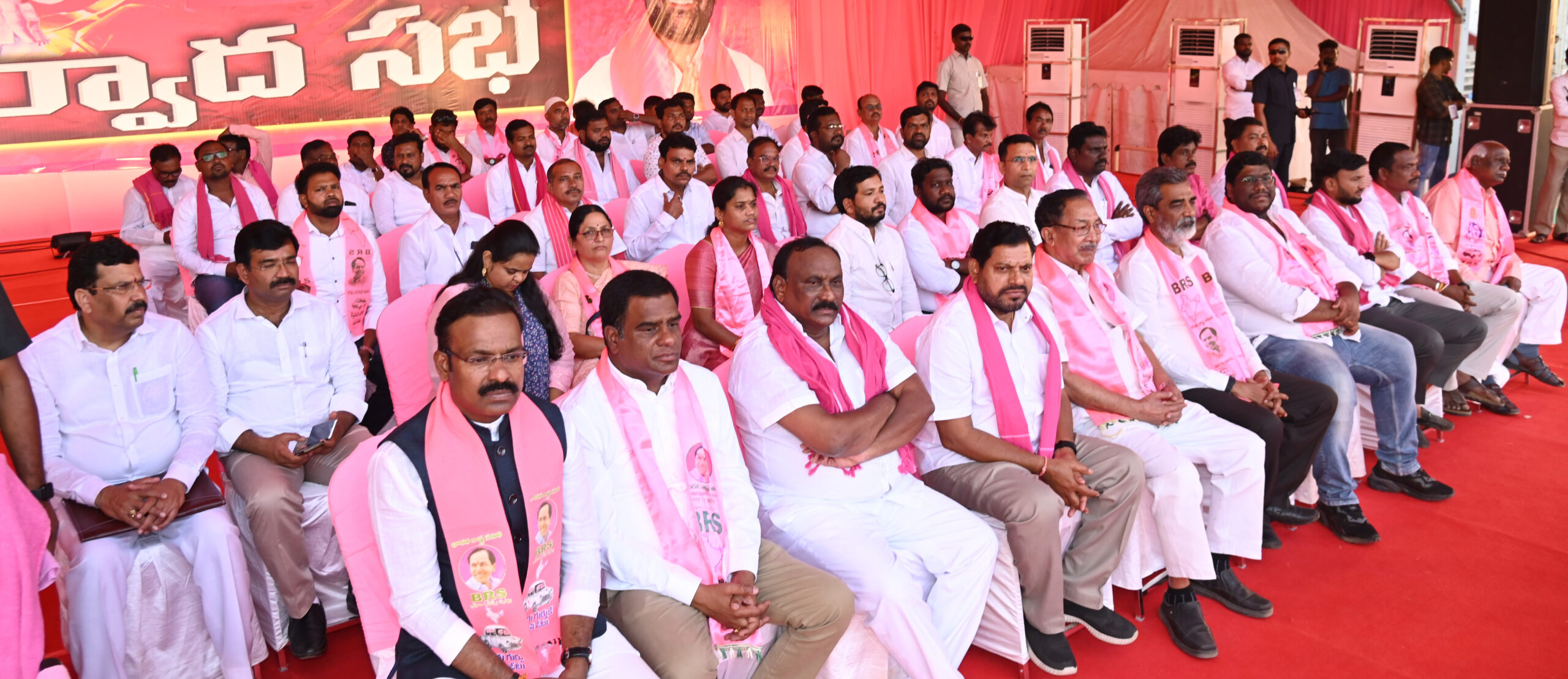 Brs Party President Kcr Participating In Praja Ashirvada Sabha At Bellampalli