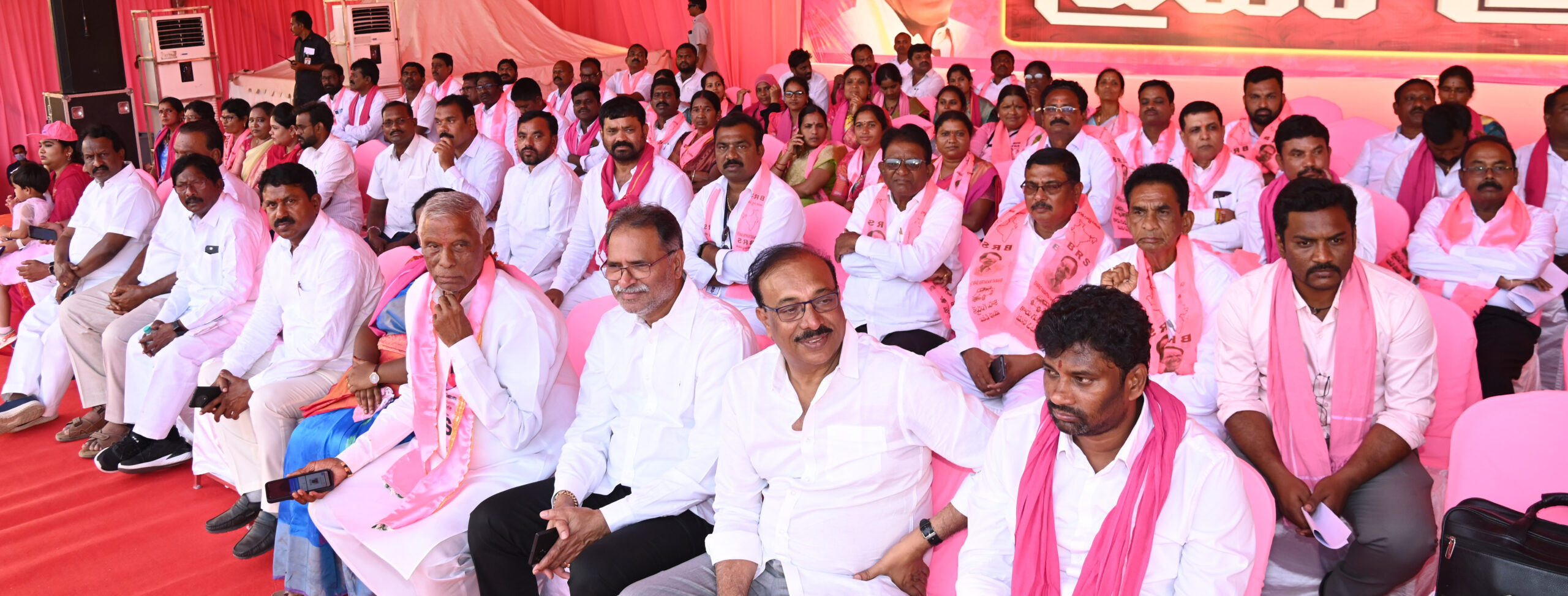 Brs Party President Kcr Participating In Praja Ashirvada Sabha At Bellampalli