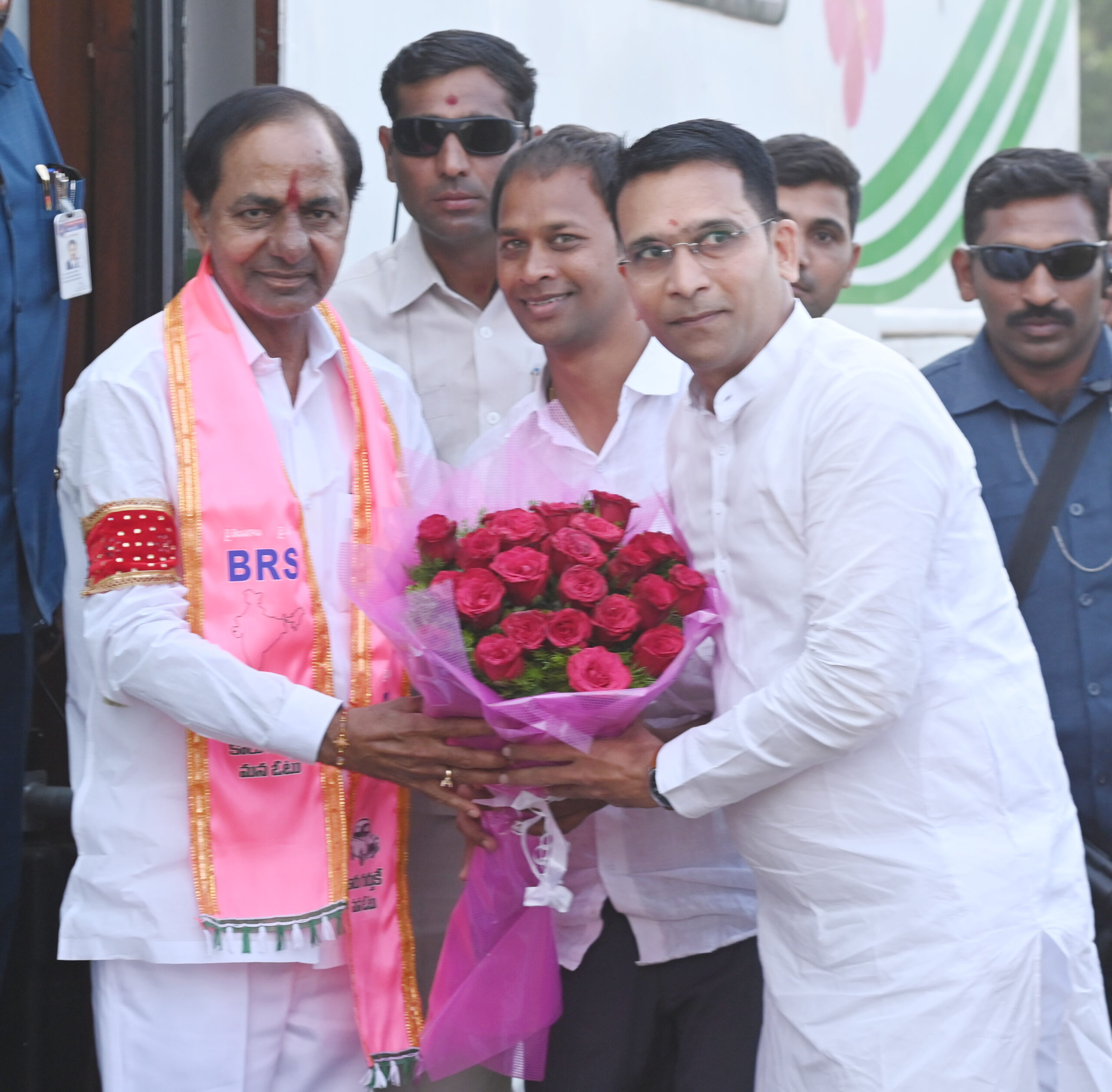 Brs Party President Kcr Participating In Praja Ashirvada Sabha At Bellampalli