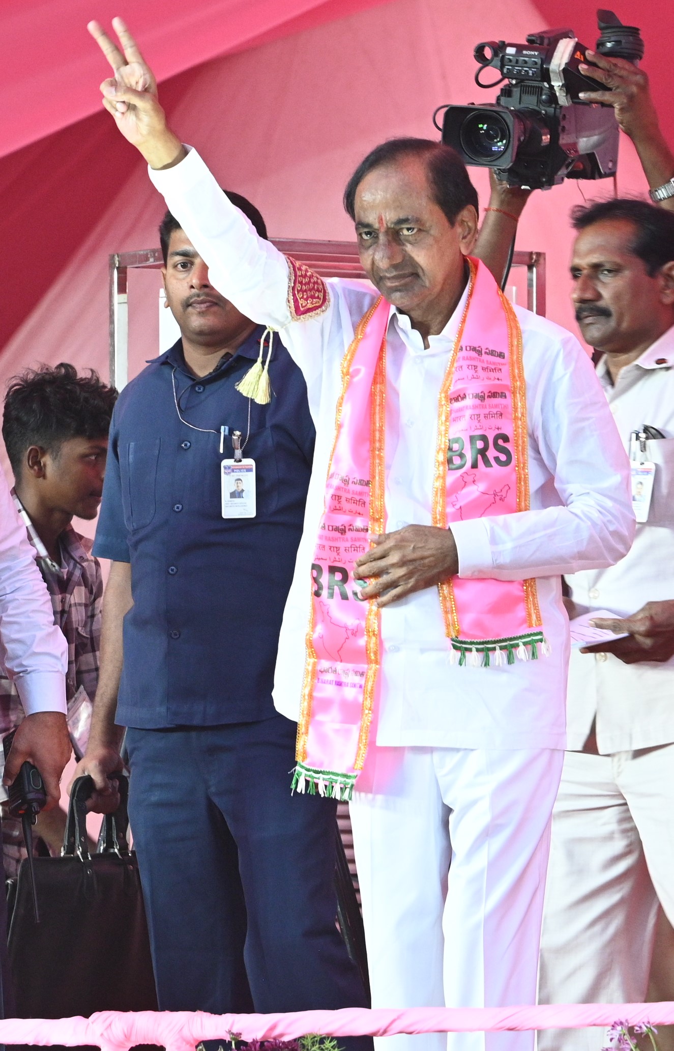 Brs Party President Kcr Participating In Praja Ashirvada Sabha At Devarakonda