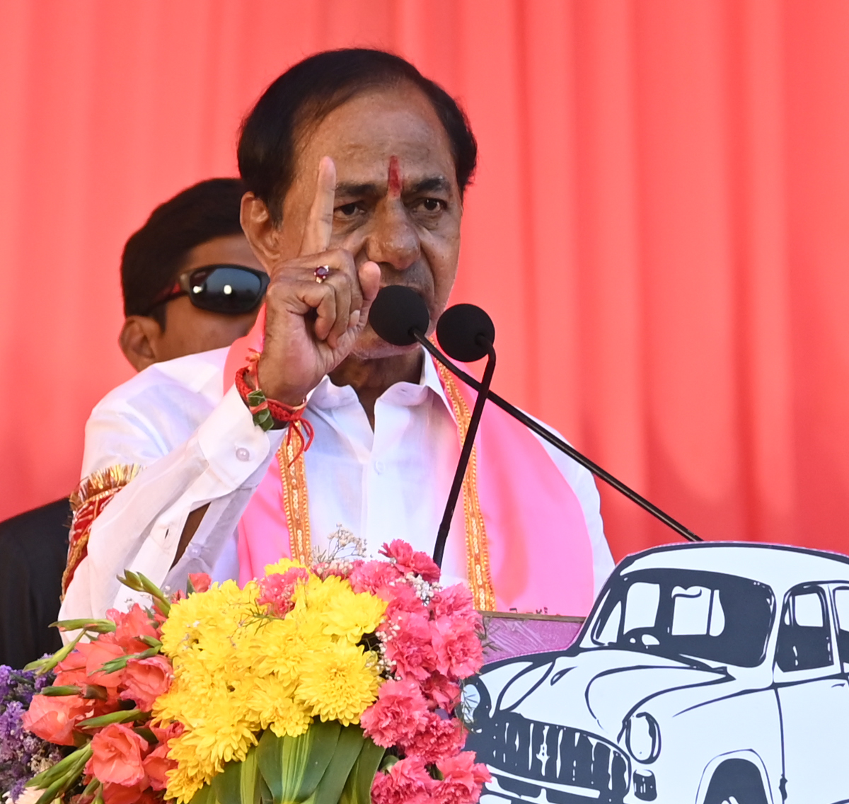 Brs Party President Kcr Participating In Praja Ashirvada Sabha At Dharmapuri