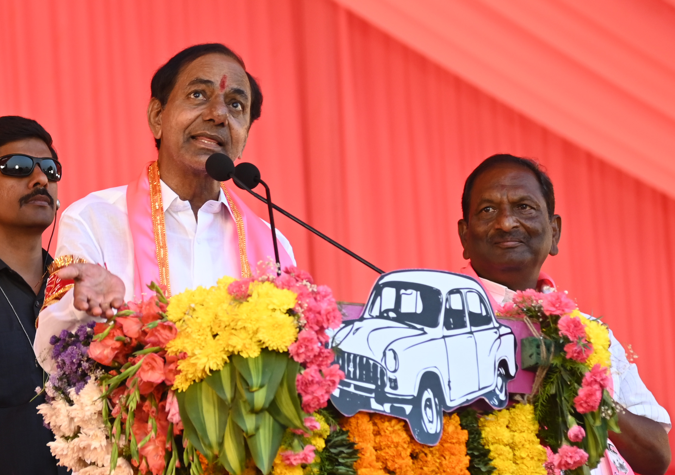 Brs Party President Kcr Participating In Praja Ashirvada Sabha At Dharmapuri