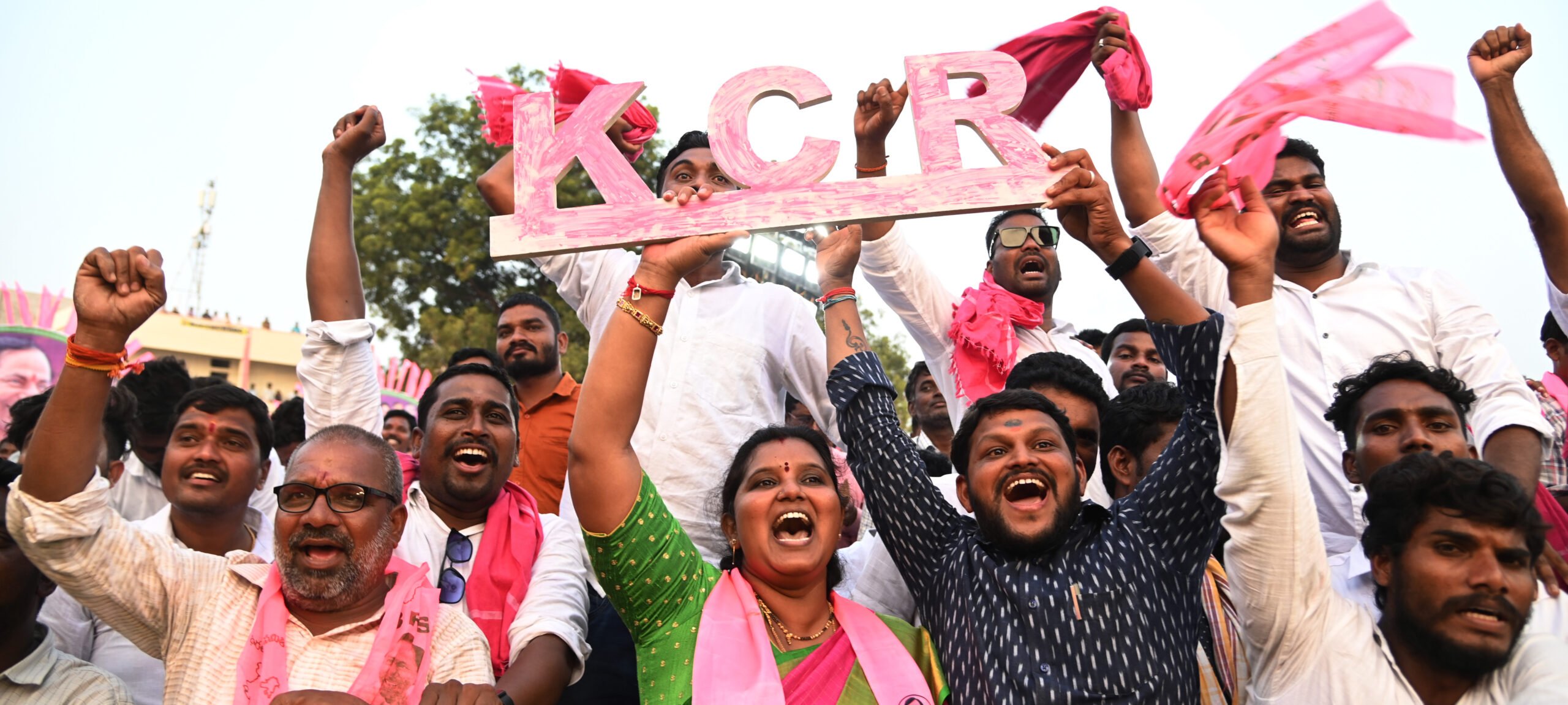 Brs Party President Kcr Participating In Praja Ashirvada Sabha At Dharmapuri