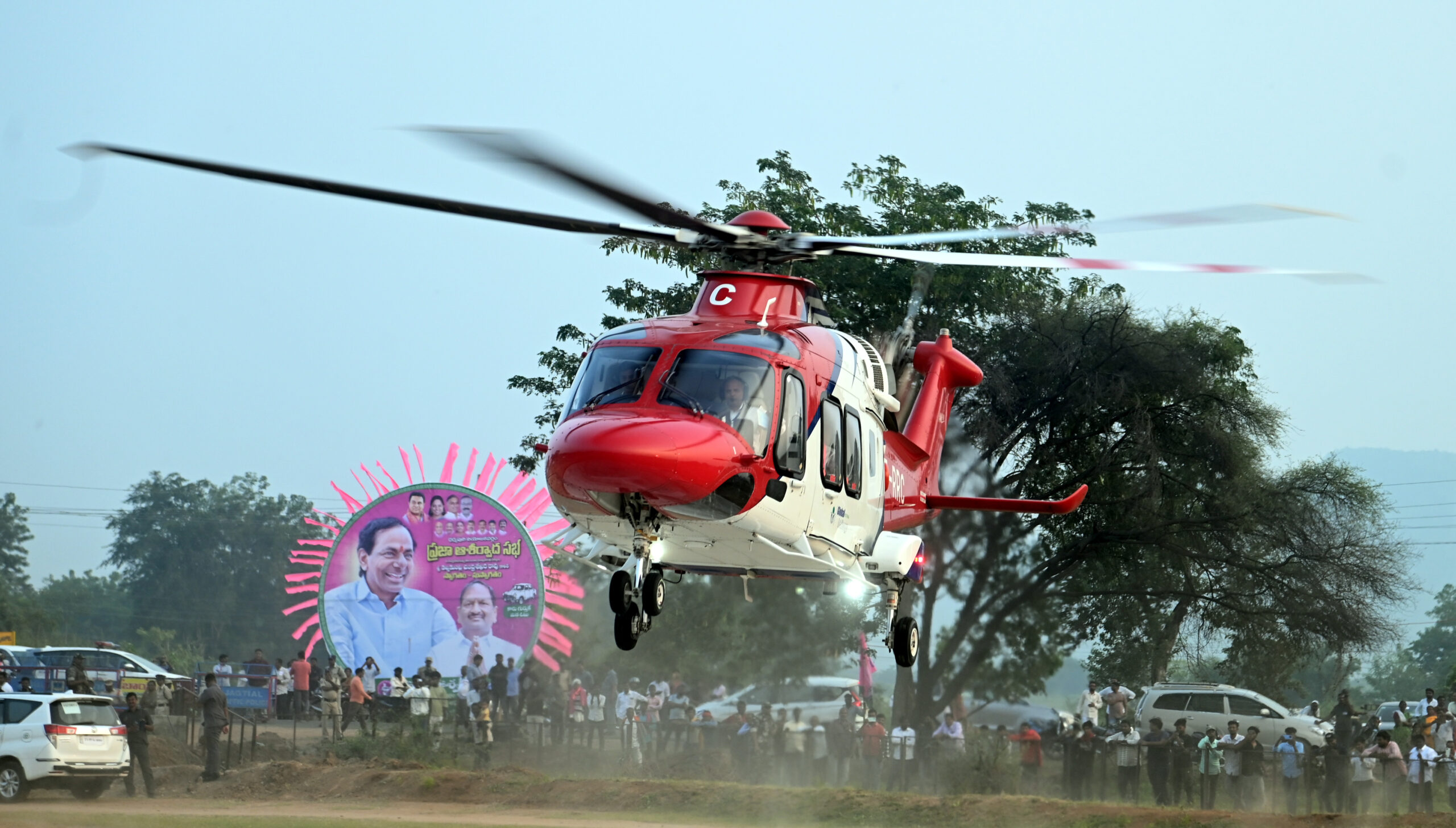 Brs Party President Kcr Participating In Praja Ashirvada Sabha At Dharmapuri