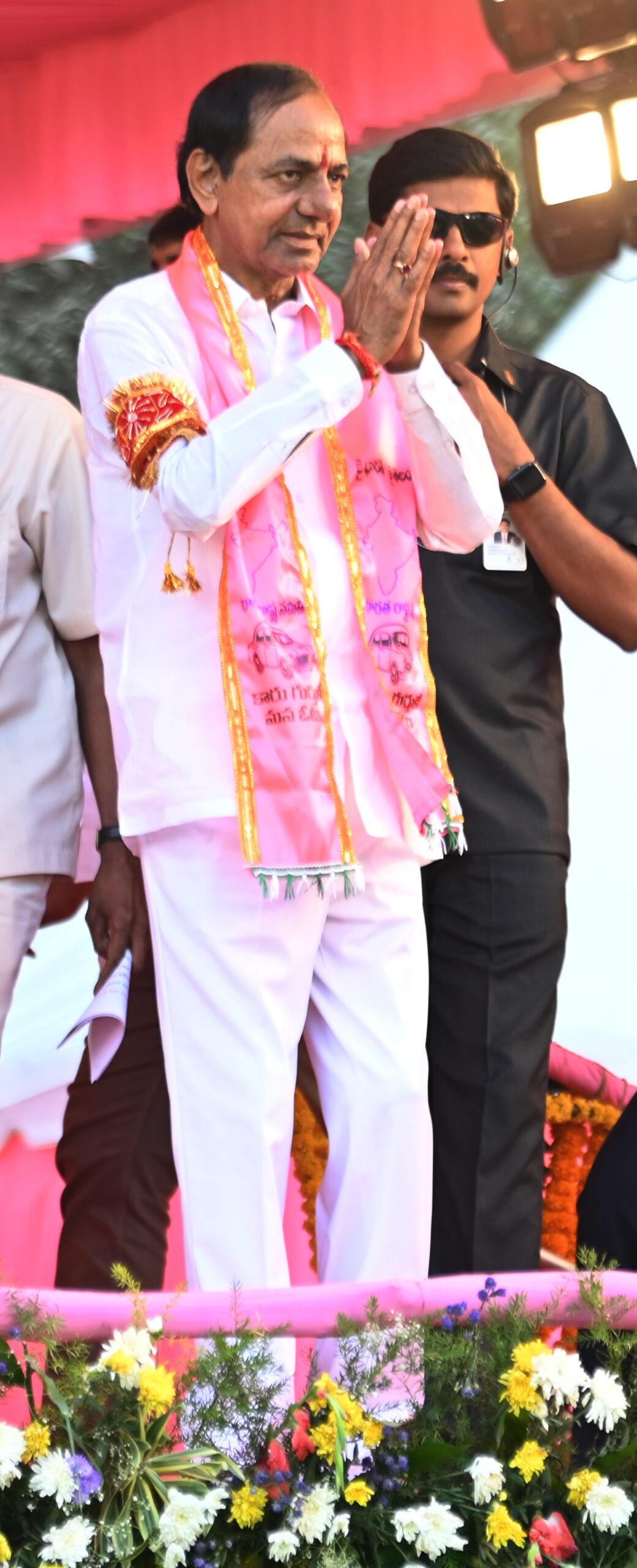 Brs Party President Kcr Participating In Praja Ashirvada Sabha At Dharmapuri
