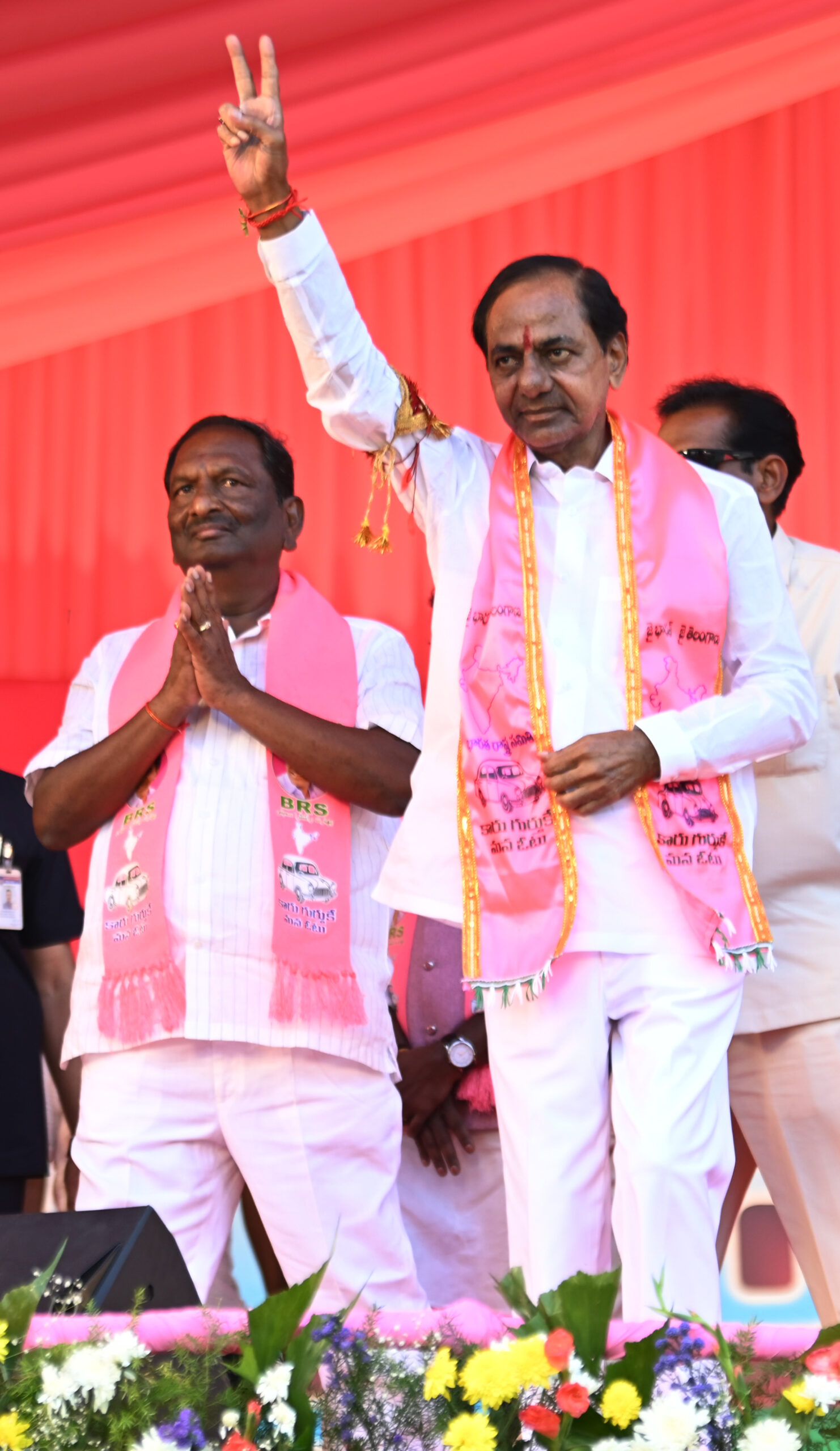 Brs Party President Kcr Participating In Praja Ashirvada Sabha At Dharmapuri