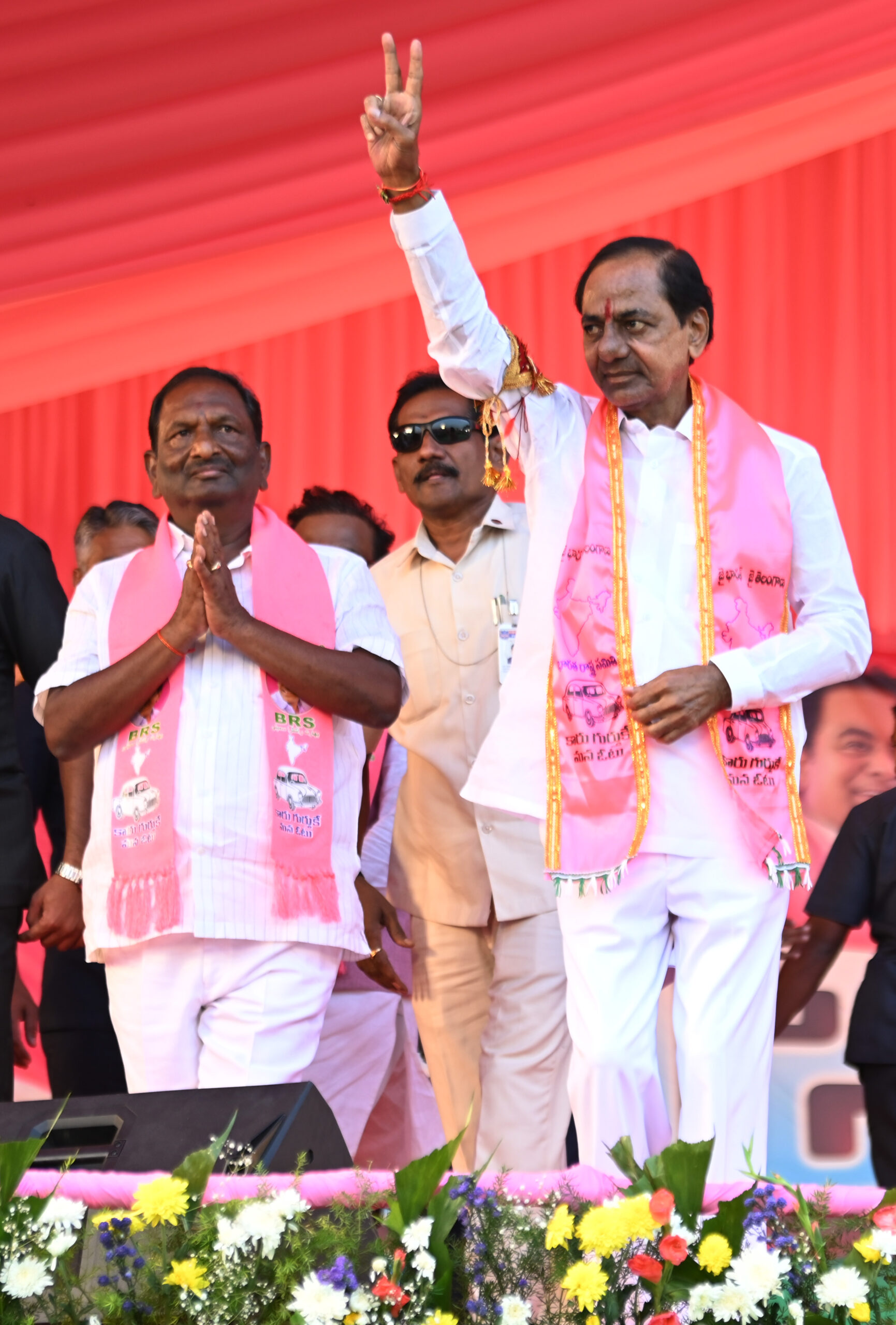 Brs Party President Kcr Participating In Praja Ashirvada Sabha At Dharmapuri
