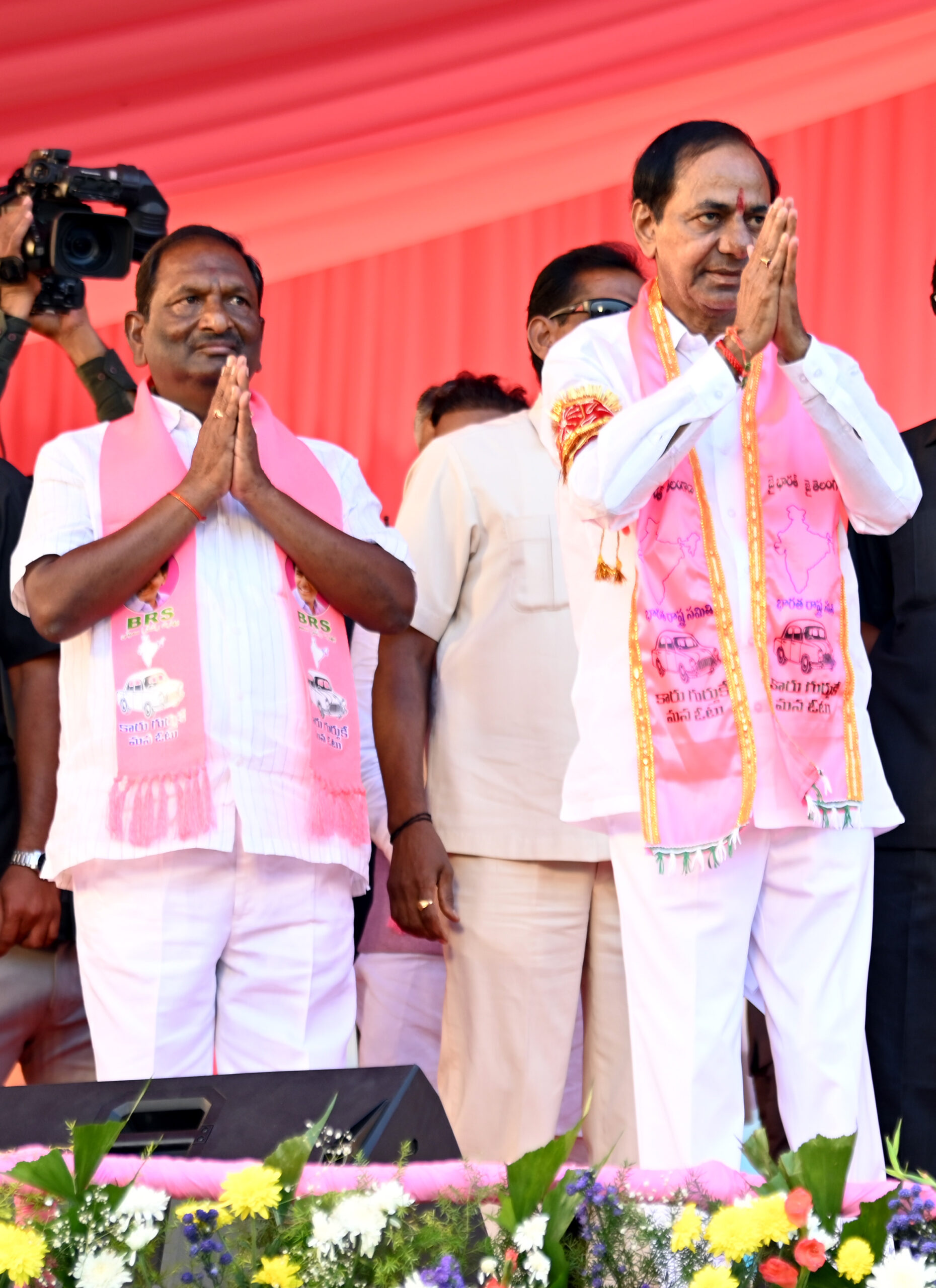 Brs Party President Kcr Participating In Praja Ashirvada Sabha At Dharmapuri