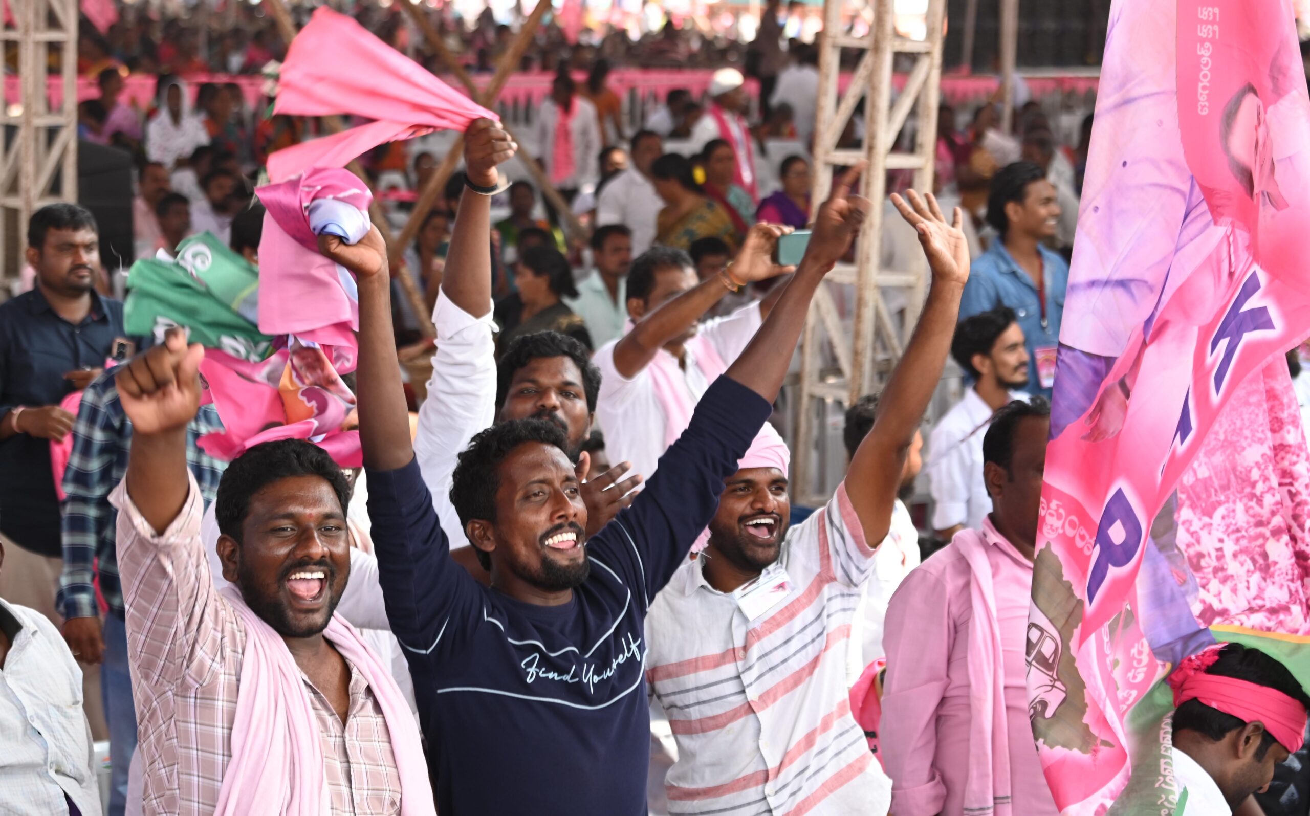 Brs Party President Kcr Participating In Praja Ashirvada Sabha At Huzurnagar
