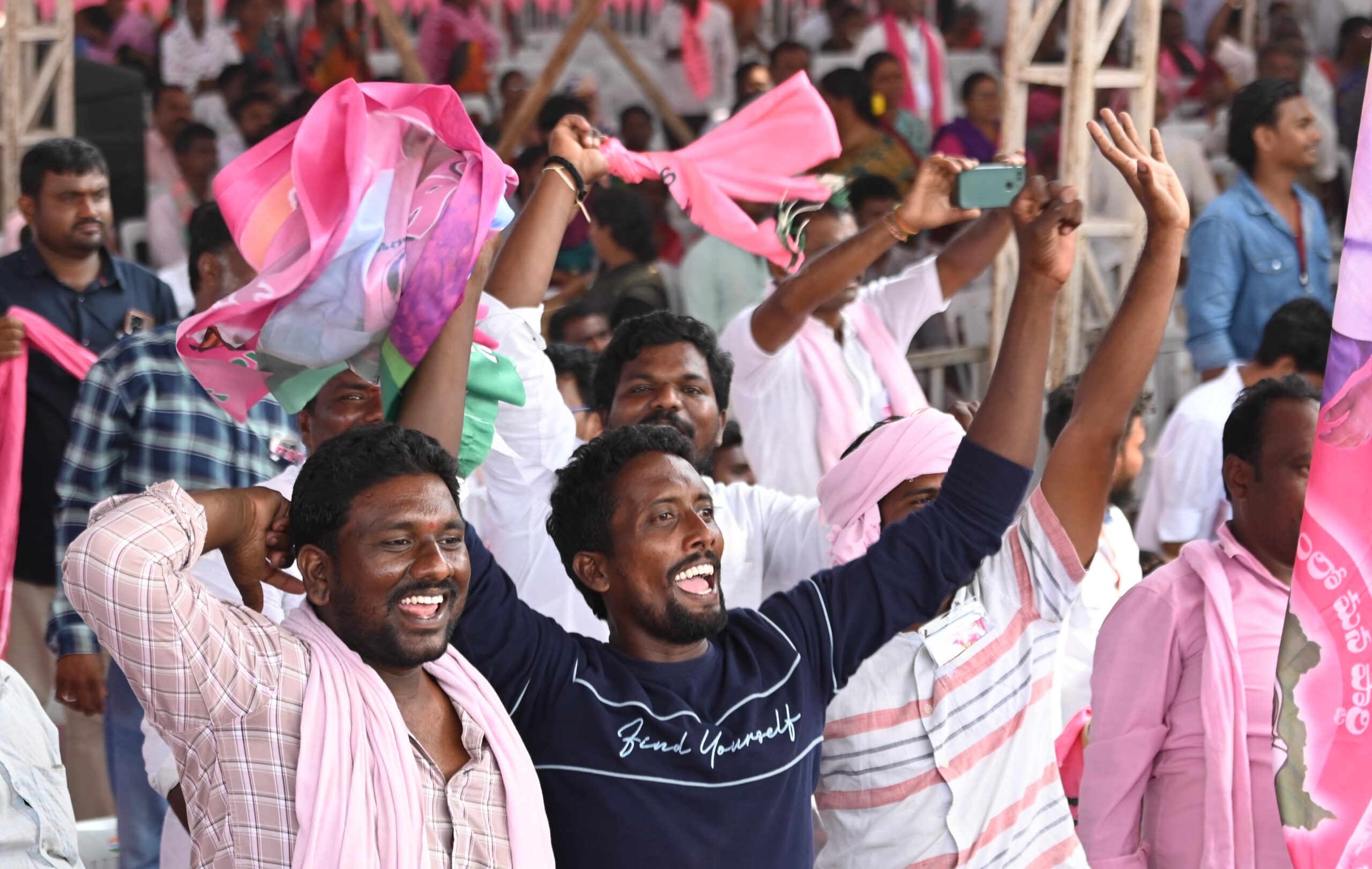 Brs Party President Kcr Participating In Praja Ashirvada Sabha At Huzurnagar