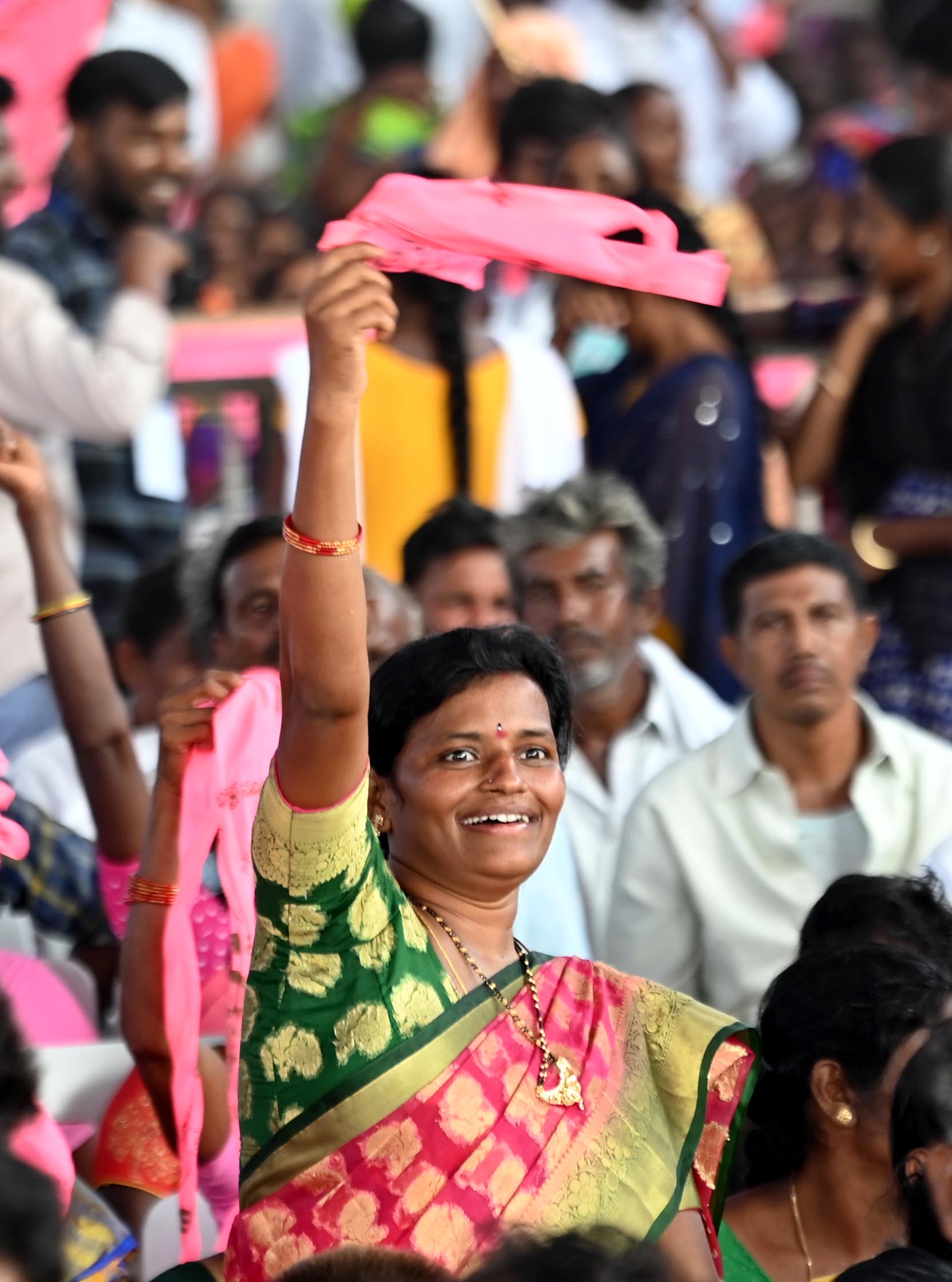 Brs Party President Kcr Participating In Praja Ashirvada Sabha At Huzurnagar