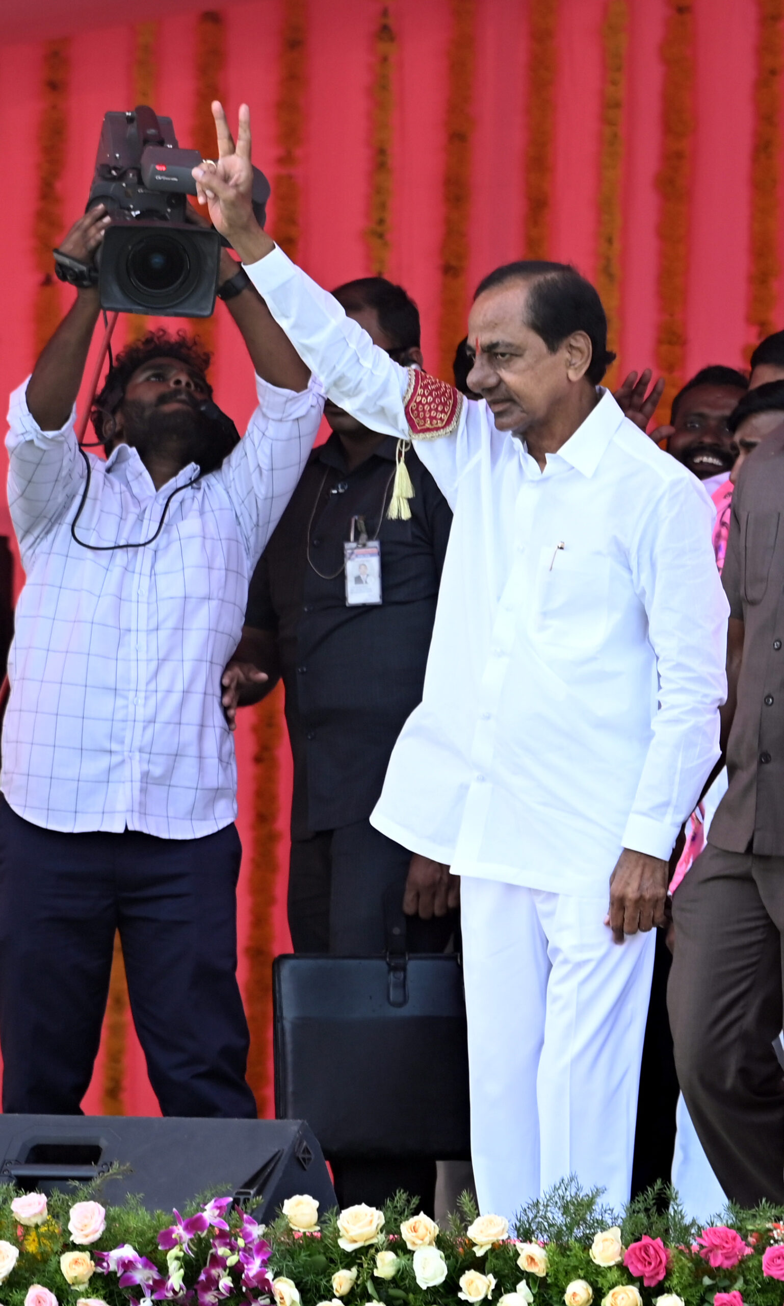 Brs Party President Kcr Participating In Praja Ashirvada Sabha At Huzurnagar