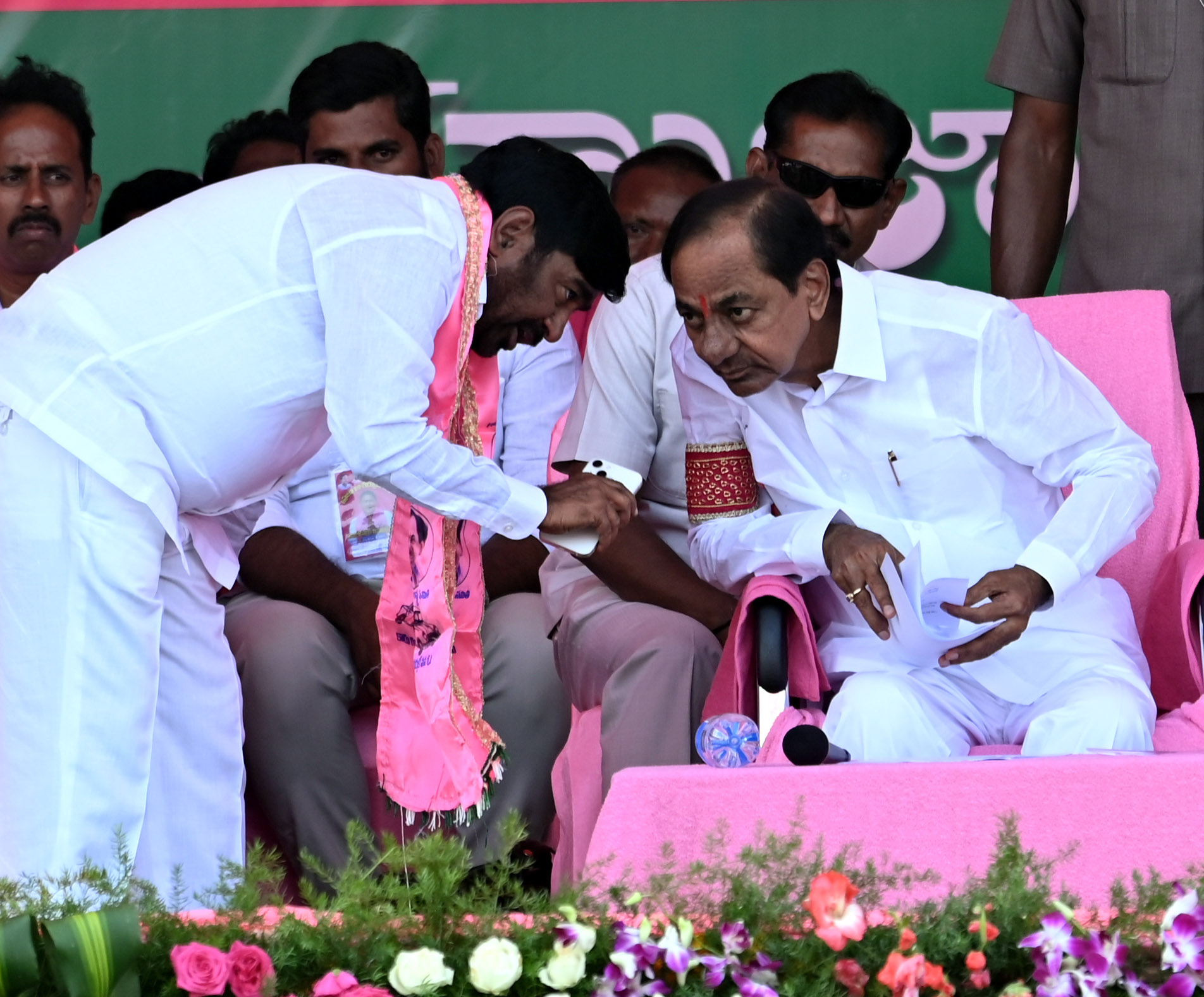 Brs Party President Kcr Participating In Praja Ashirvada Sabha At Huzurnagar