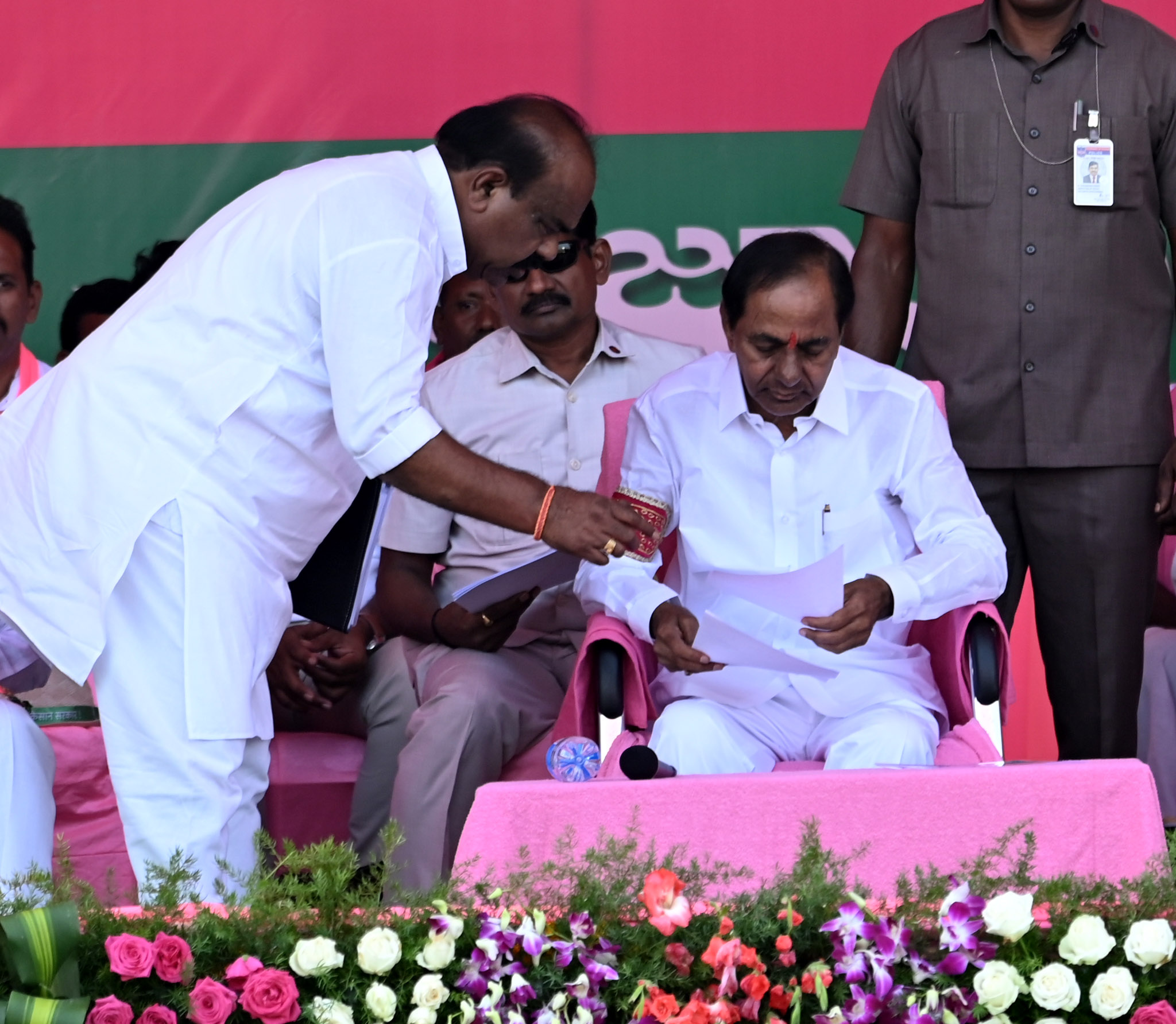 Brs Party President Kcr Participating In Praja Ashirvada Sabha At Huzurnagar