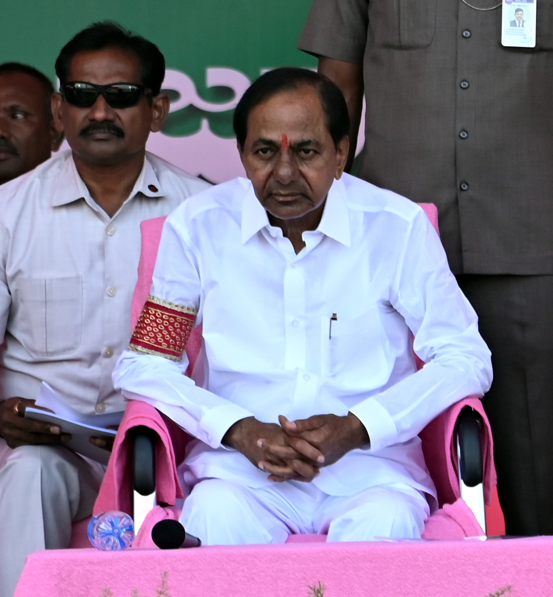 Brs Party President Kcr Participating In Praja Ashirvada Sabha At Huzurnagar