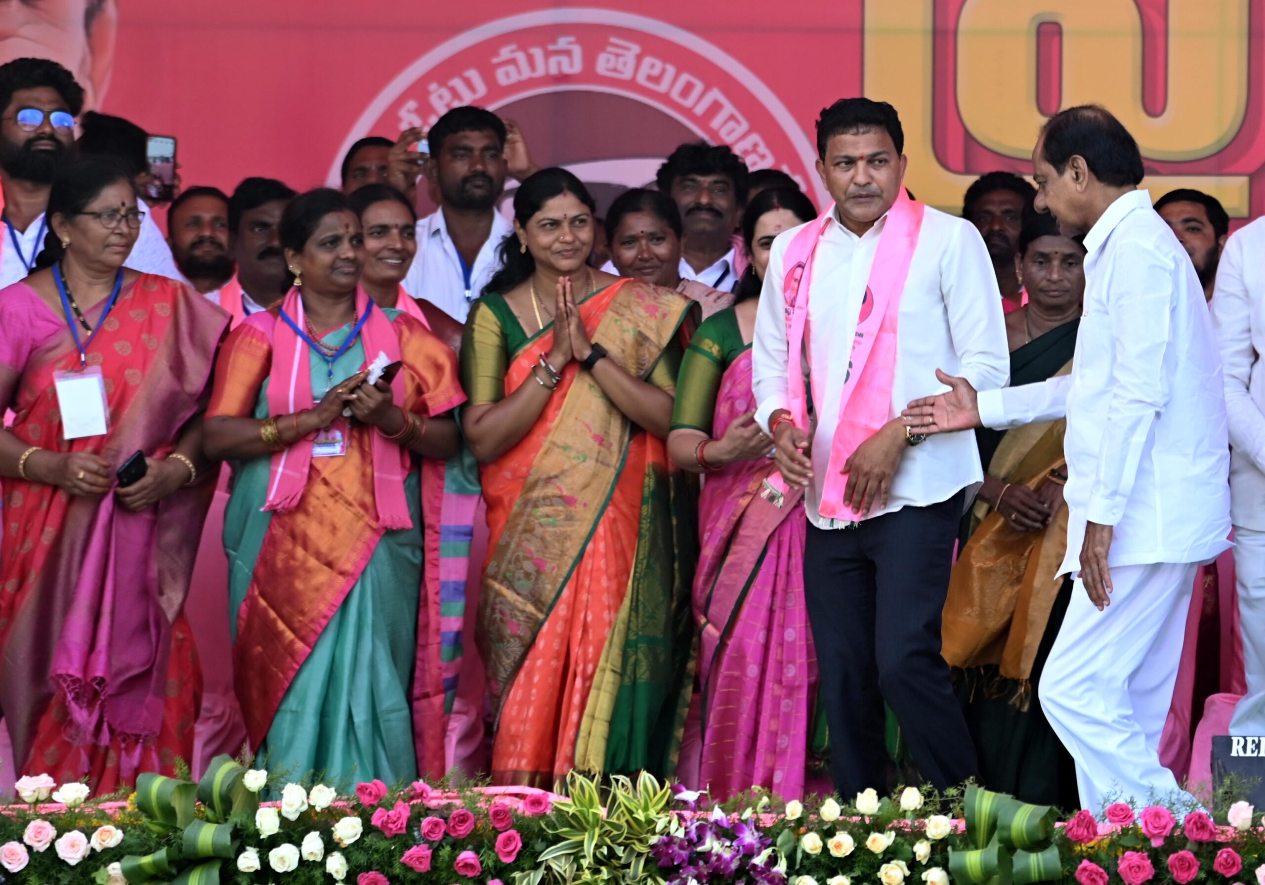 Brs Party President Kcr Participating In Praja Ashirvada Sabha At Huzurnagar