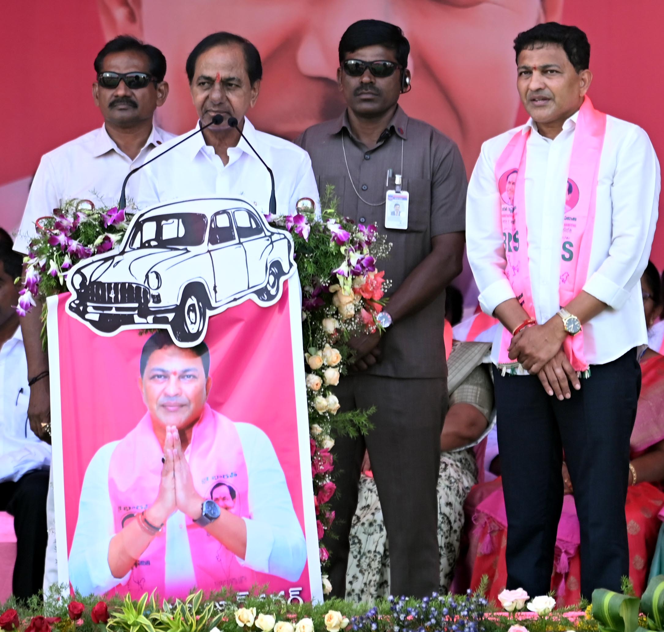 Brs Party President Kcr Participating In Praja Ashirvada Sabha At Huzurnagar