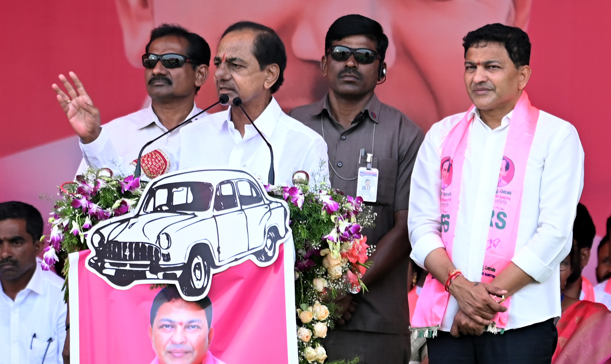 Brs Party President Kcr Participating In Praja Ashirvada Sabha At Huzurnagar