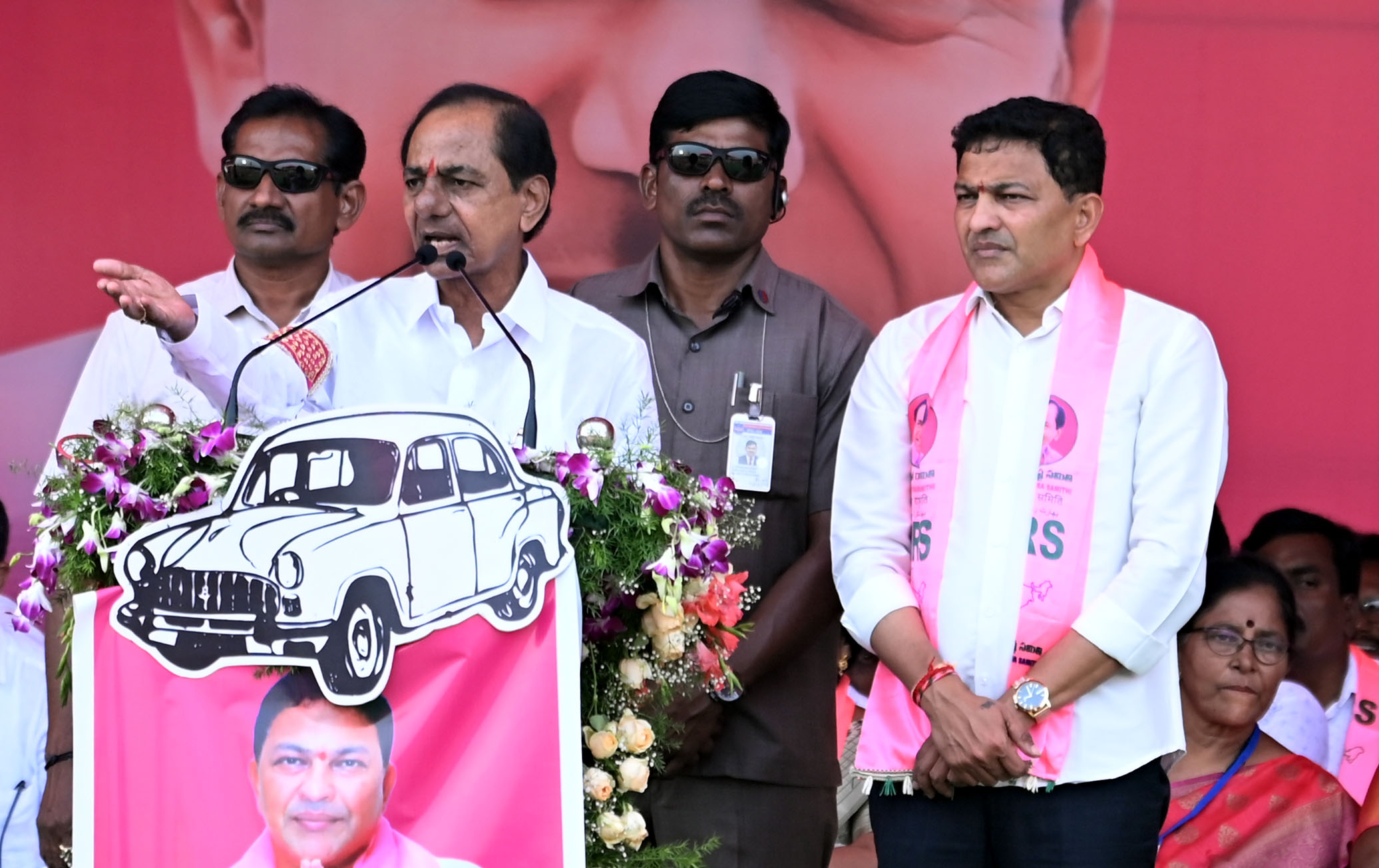 Brs Party President Kcr Participating In Praja Ashirvada Sabha At Huzurnagar