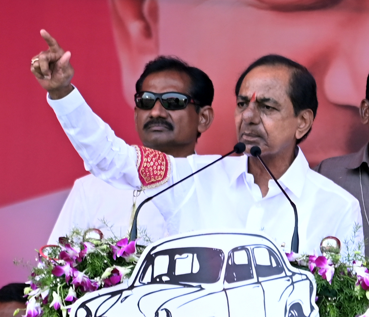 Brs Party President Kcr Participating In Praja Ashirvada Sabha At Huzurnagar