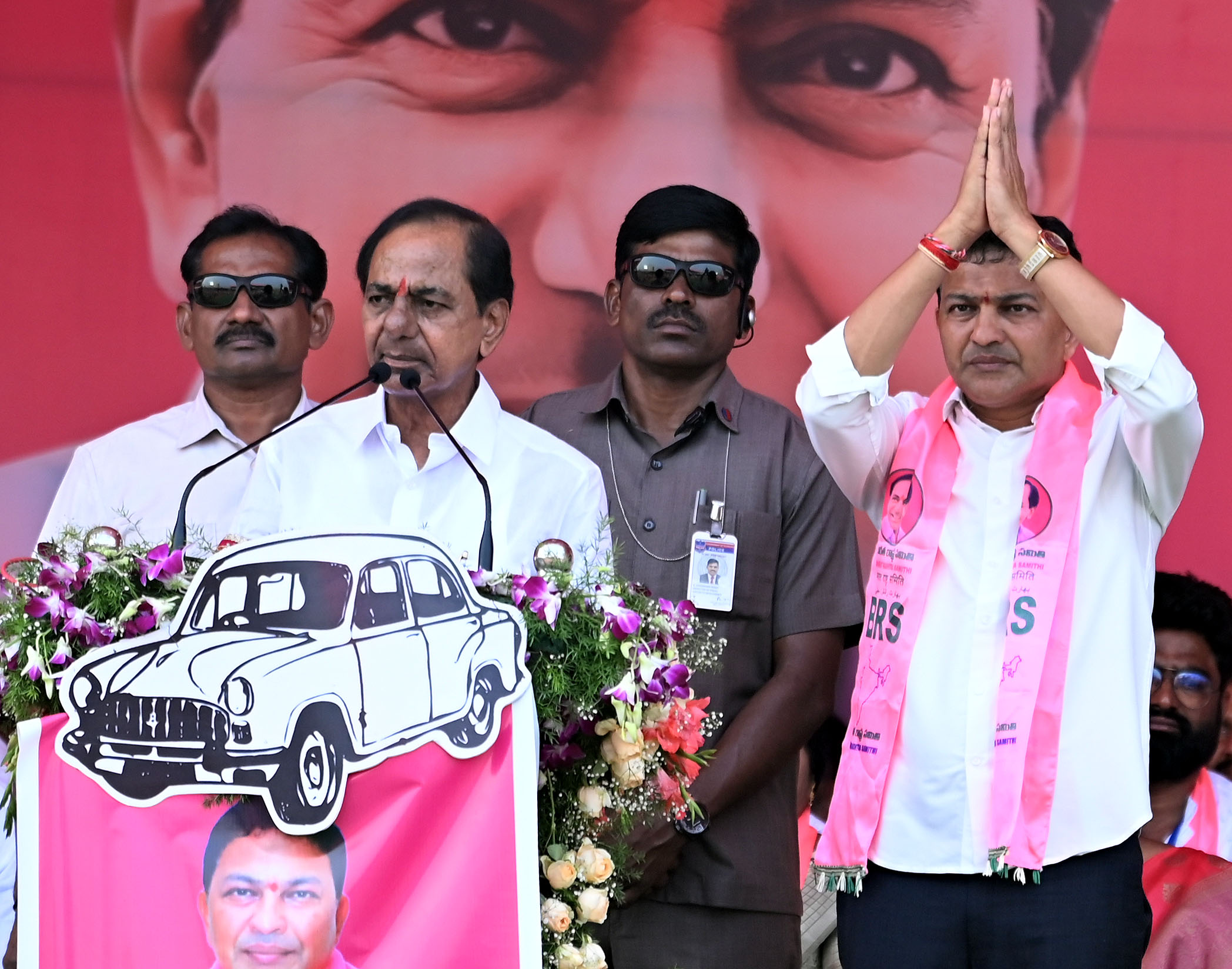 Brs Party President Kcr Participating In Praja Ashirvada Sabha At Huzurnagar