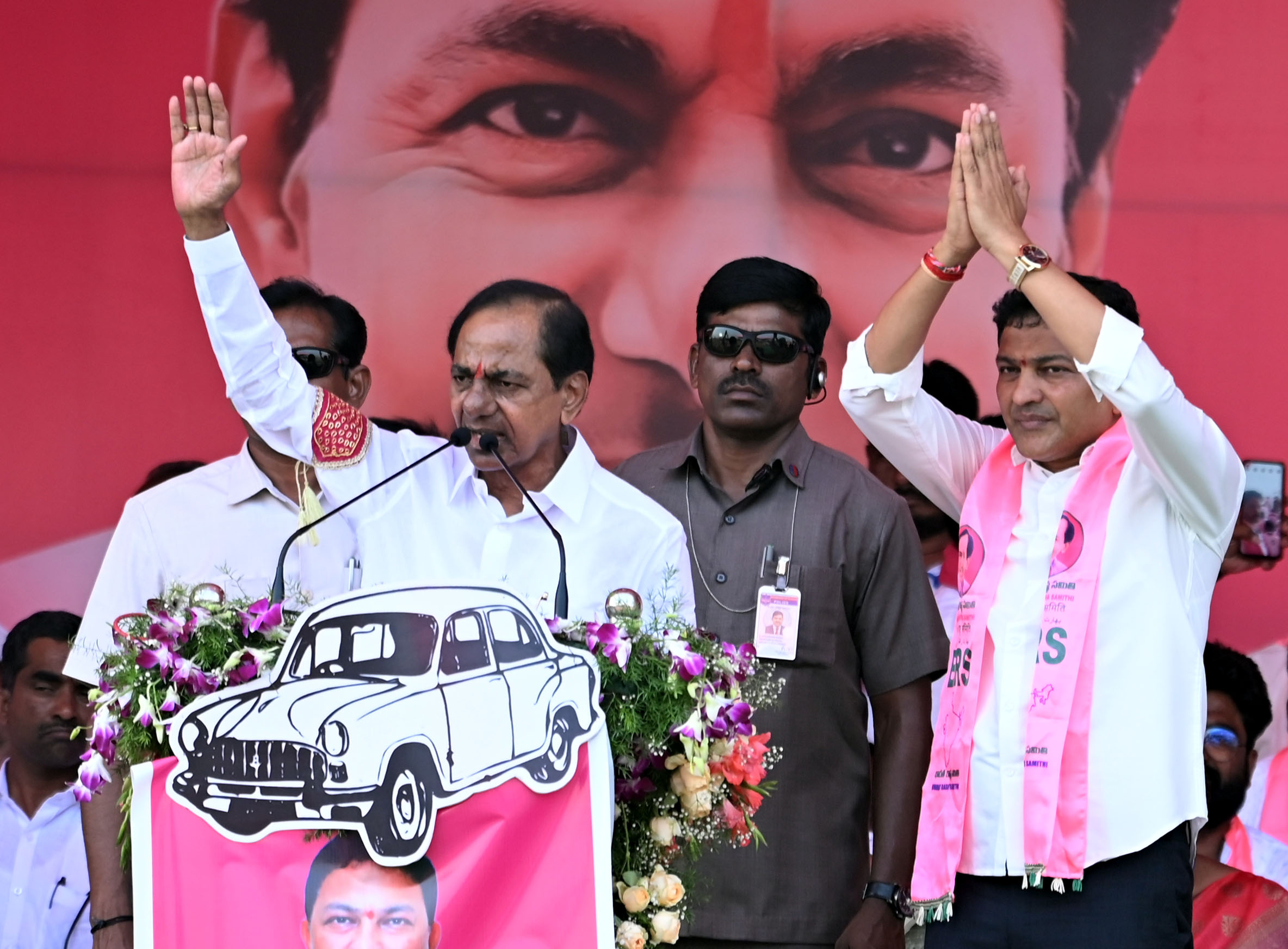 Brs Party President Kcr Participating In Praja Ashirvada Sabha At Huzurnagar