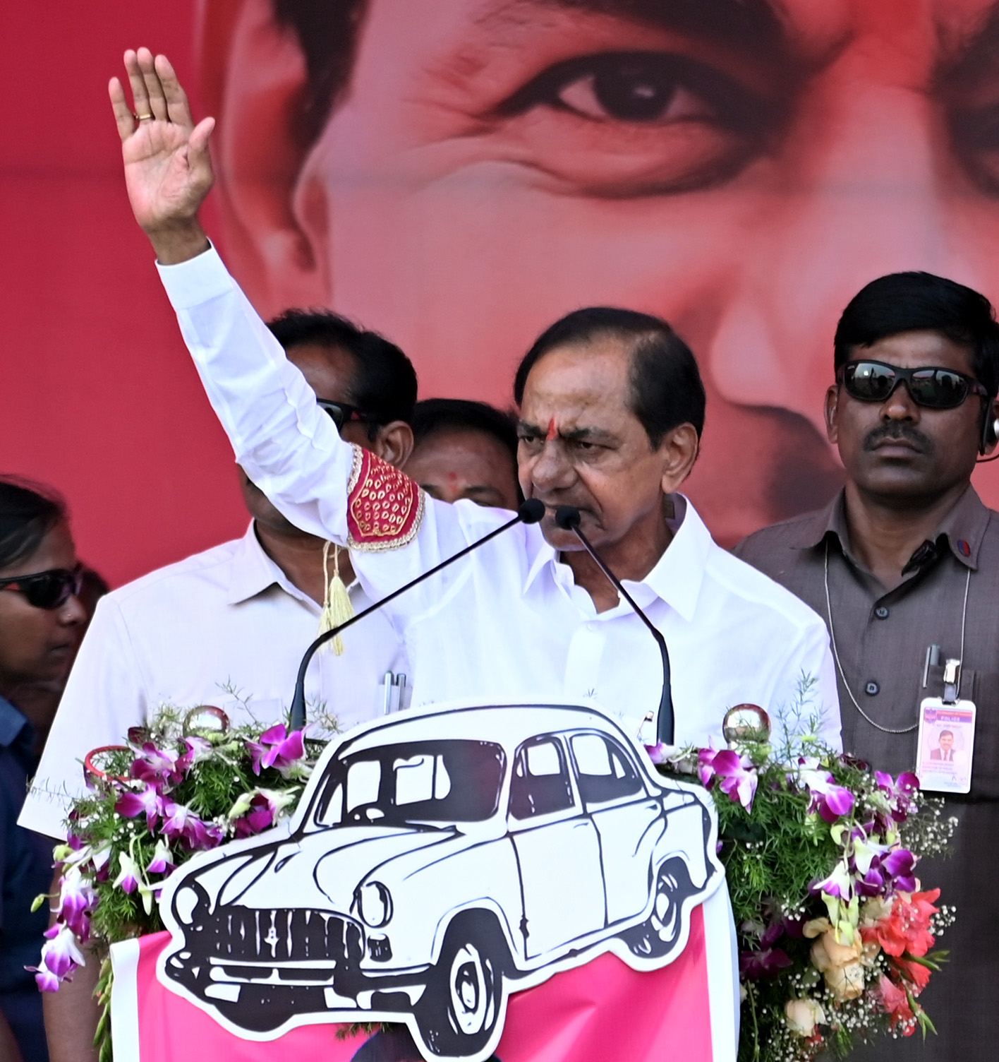 Brs Party President Kcr Participating In Praja Ashirvada Sabha At Huzurnagar