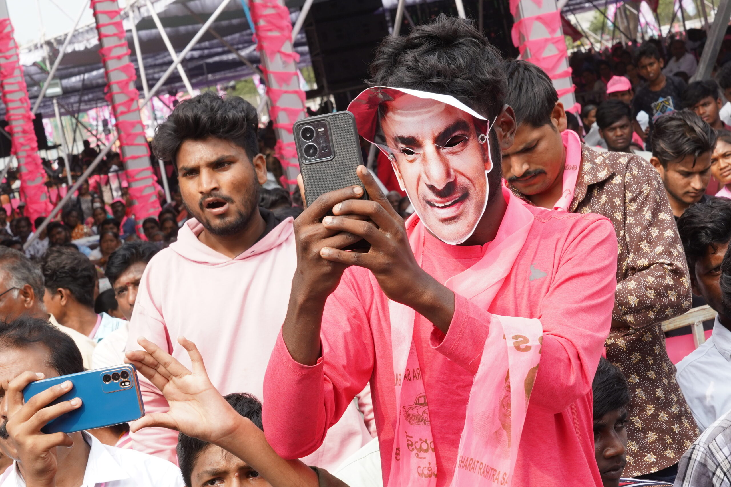 Brs Party President Kcr Participating In Praja Ashirvada Sabha At Kothagudem