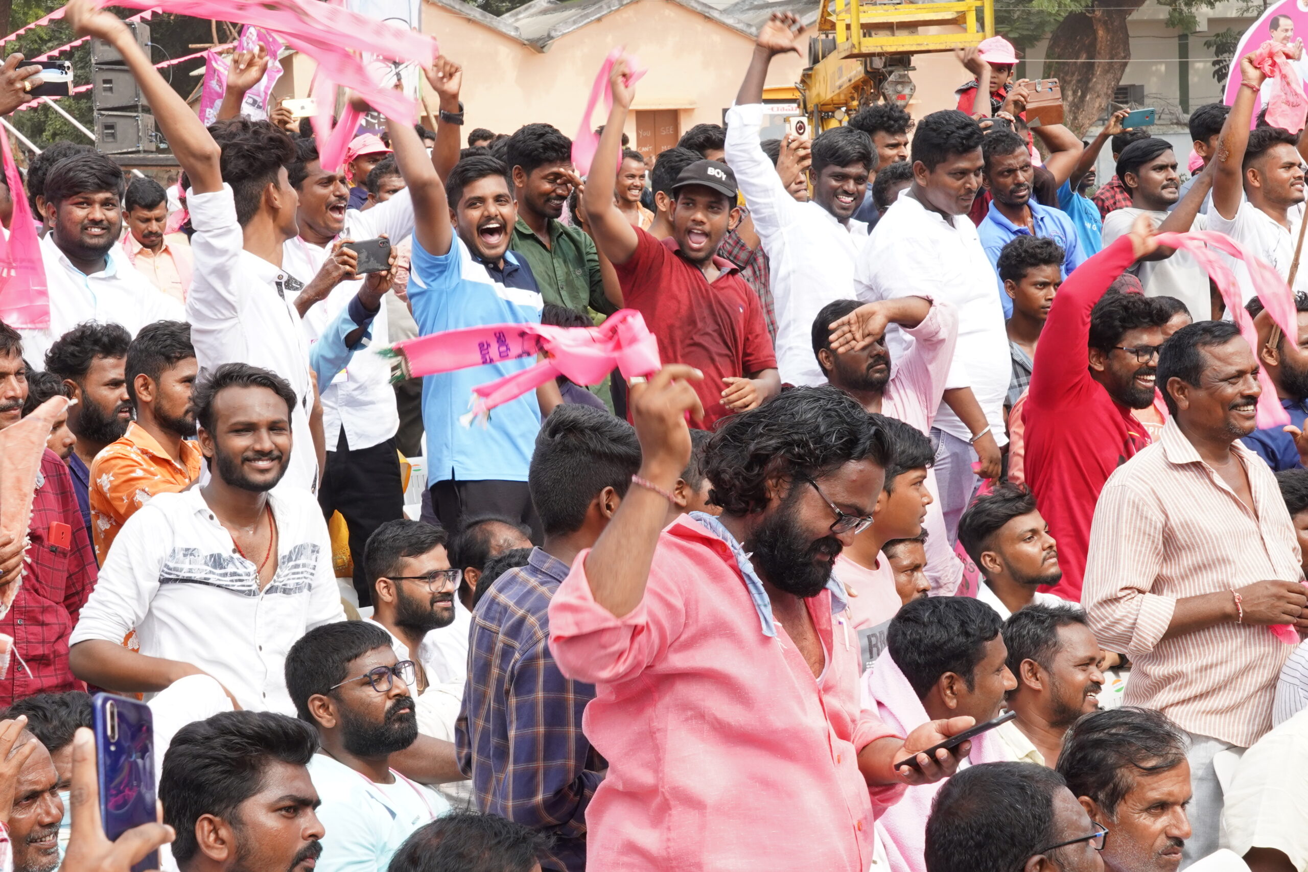 Brs Party President Kcr Participating In Praja Ashirvada Sabha At Kothagudem