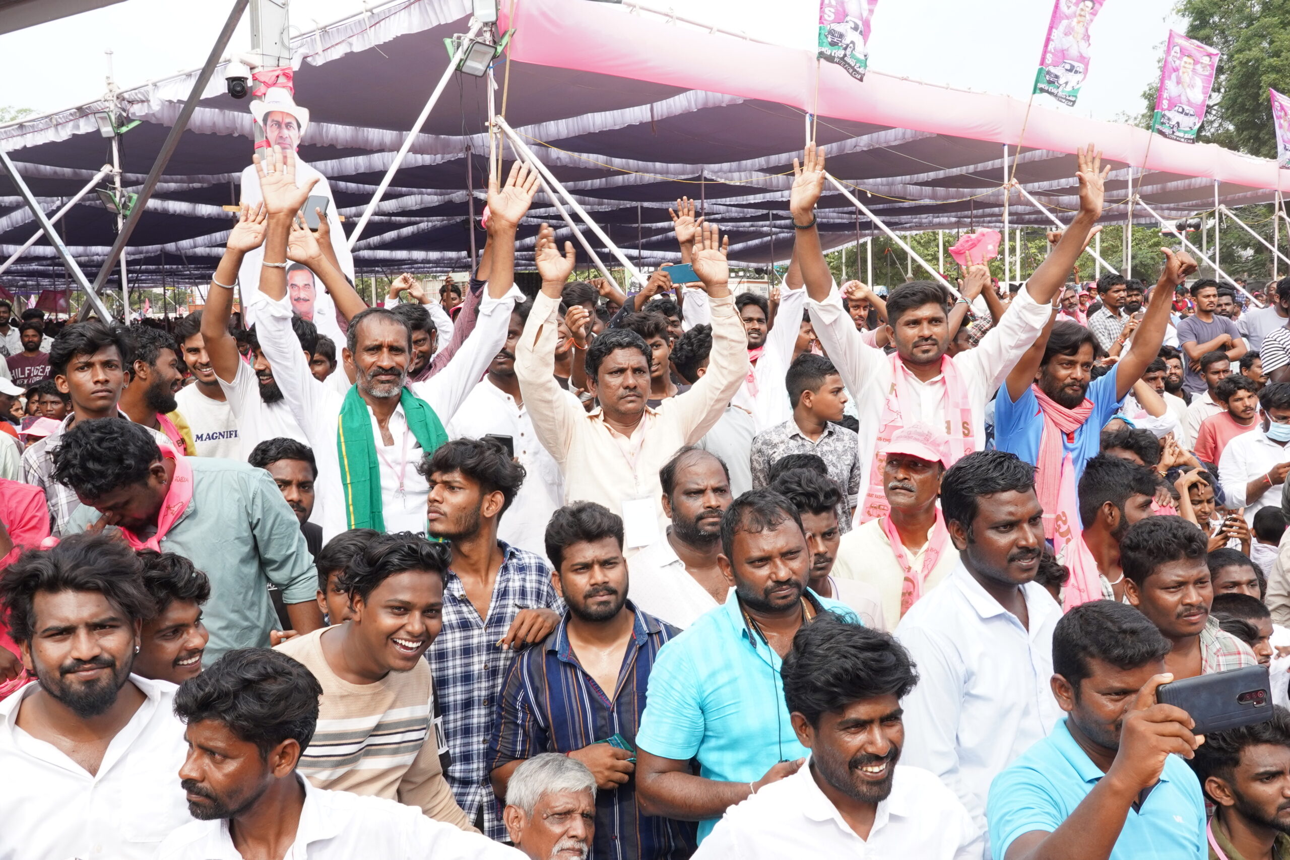 Brs Party President Kcr Participating In Praja Ashirvada Sabha At Kothagudem