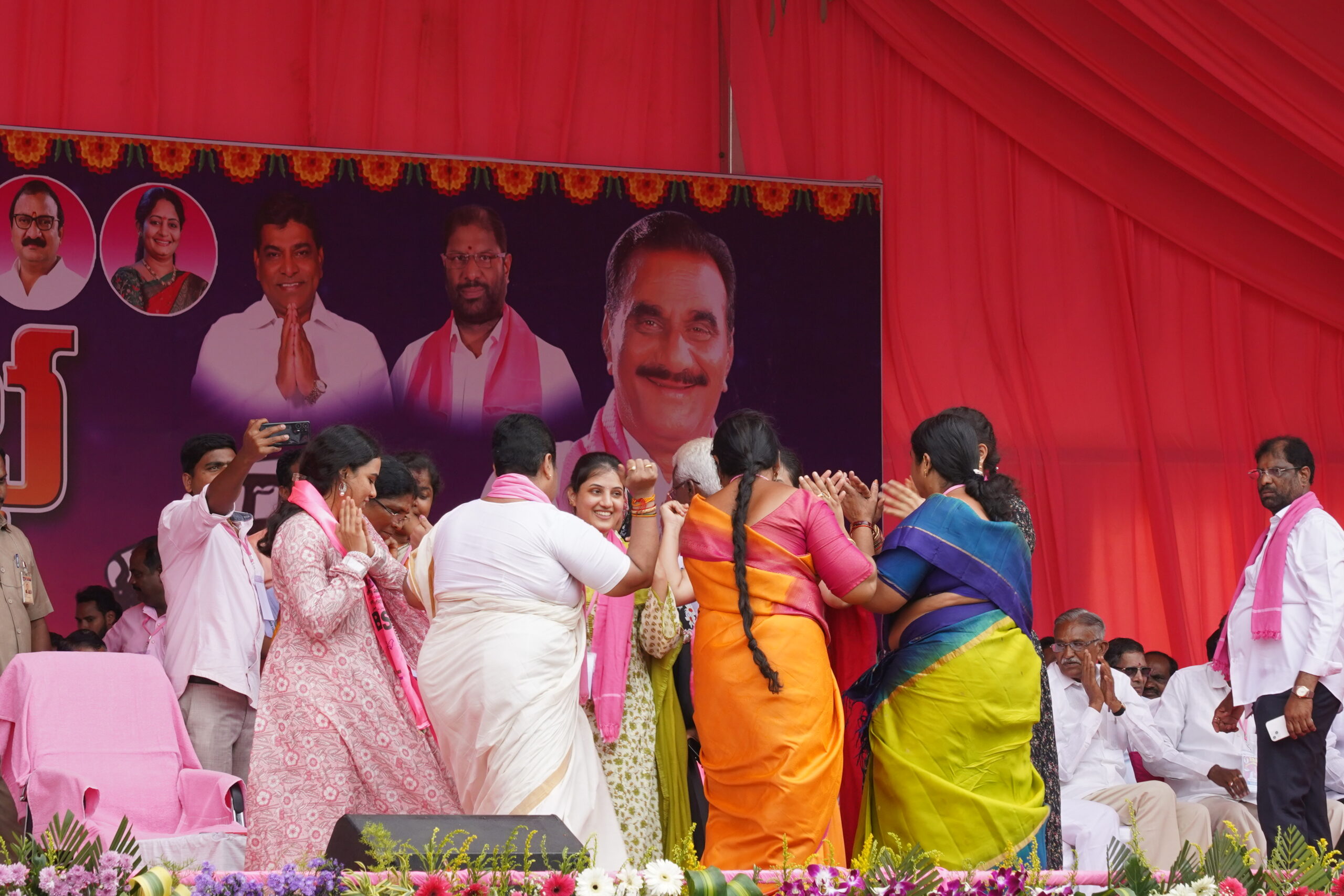 Brs Party President Kcr Participating In Praja Ashirvada Sabha At Kothagudem