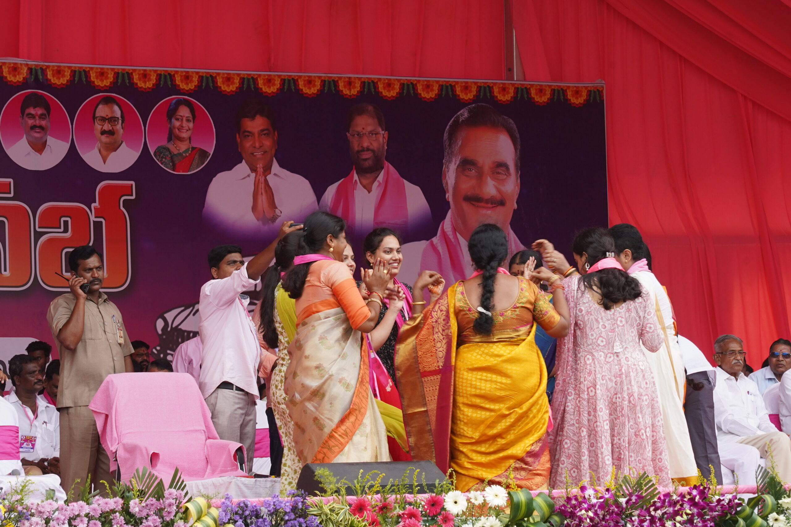 Brs Party President Kcr Participating In Praja Ashirvada Sabha At Kothagudem