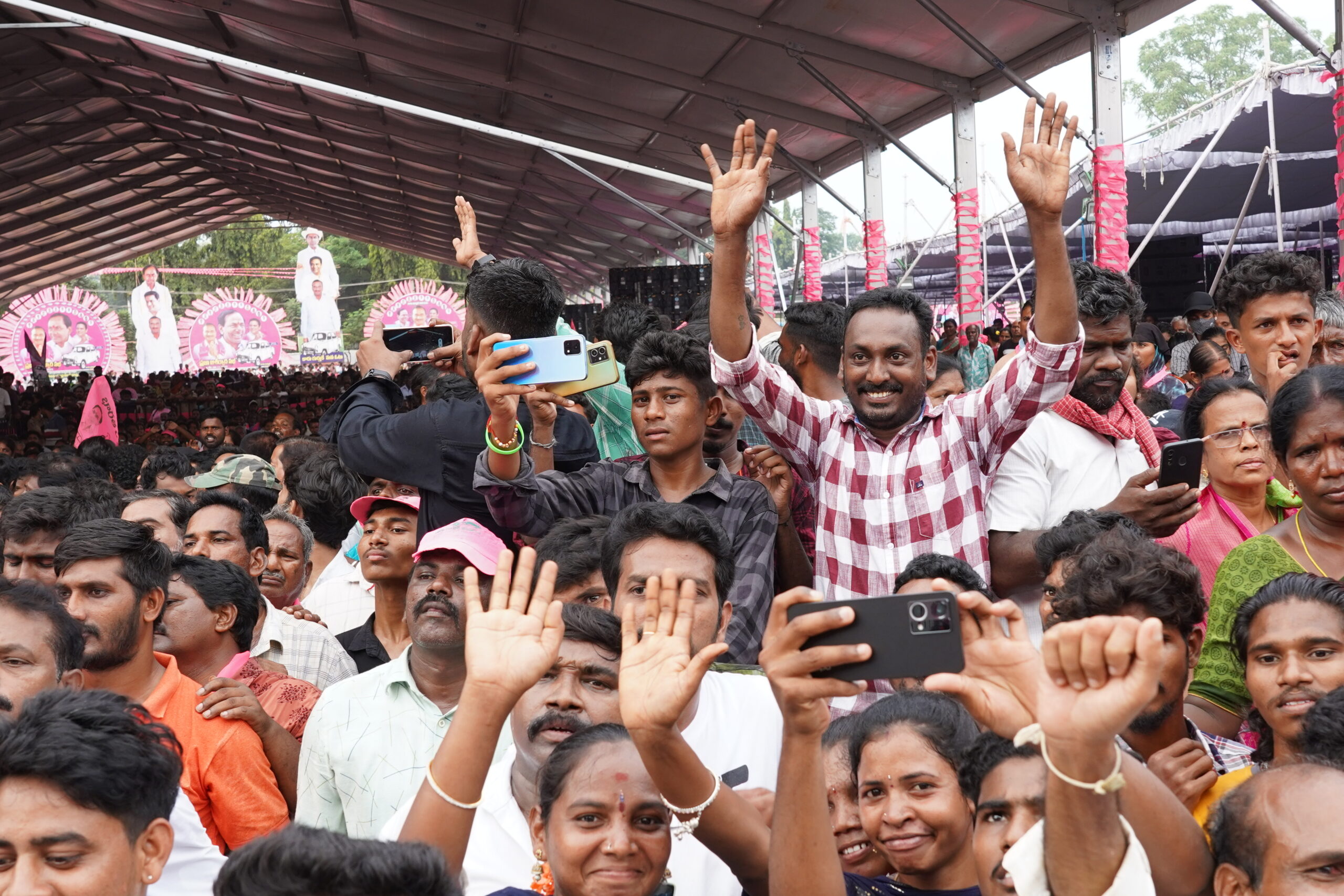 Brs Party President Kcr Participating In Praja Ashirvada Sabha At Kothagudem