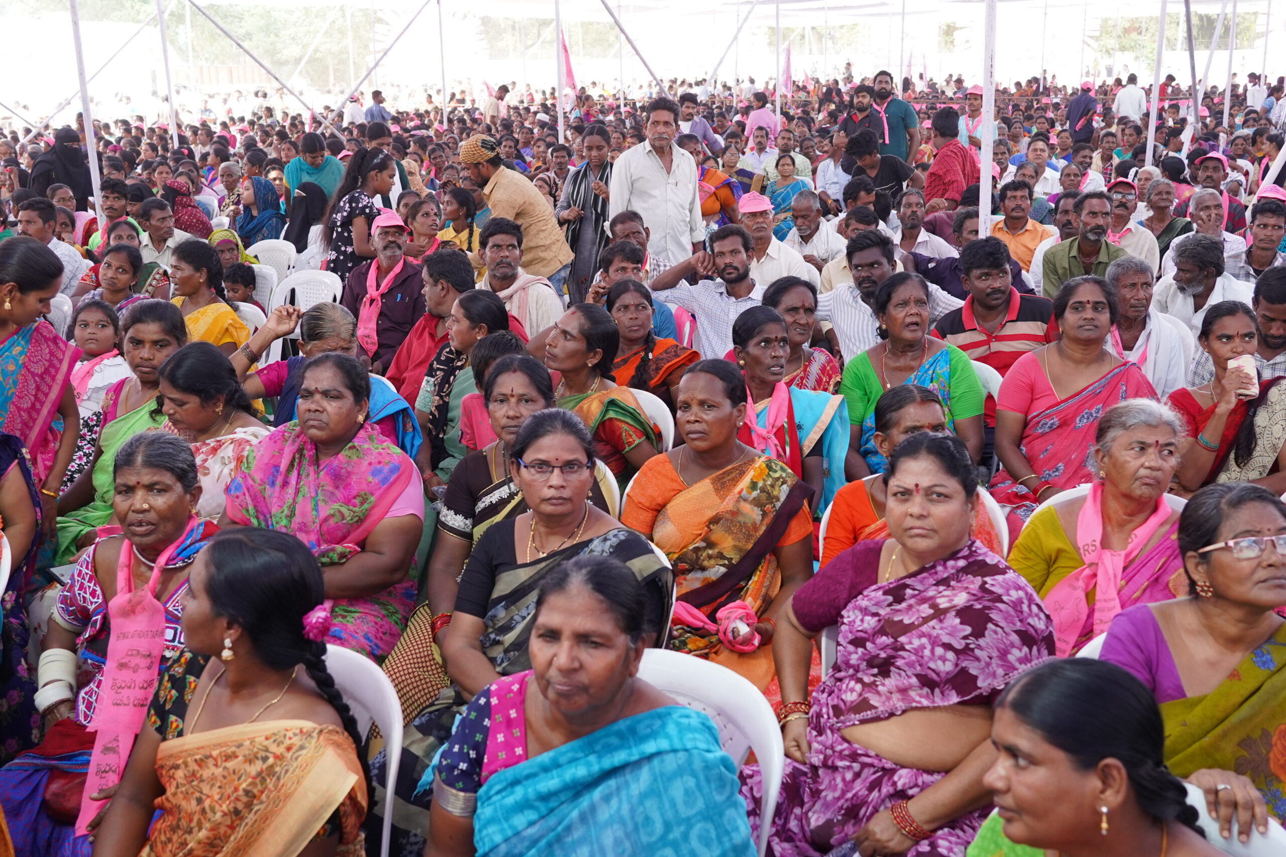 Brs Party President Kcr Participating In Praja Ashirvada Sabha At Kothagudem