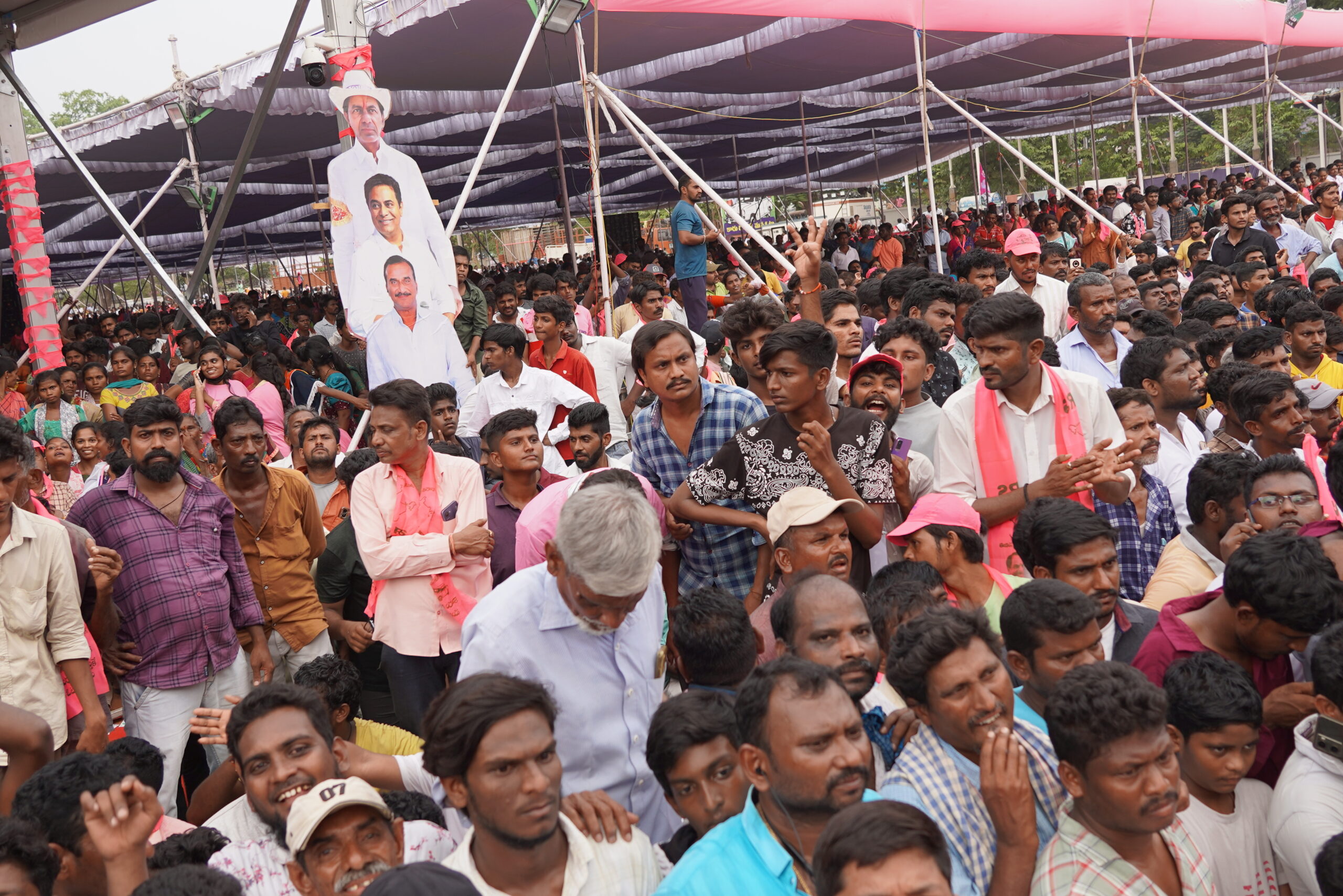 Brs Party President Kcr Participating In Praja Ashirvada Sabha At Kothagudem
