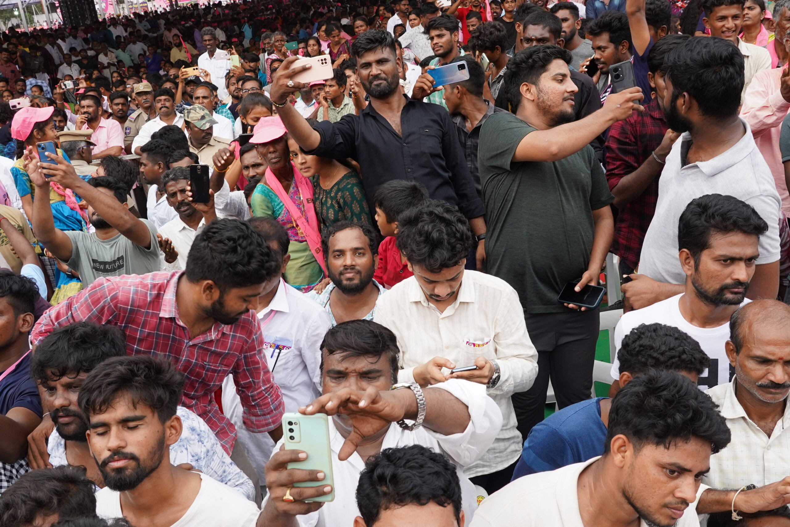 Brs Party President Kcr Participating In Praja Ashirvada Sabha At Kothagudem