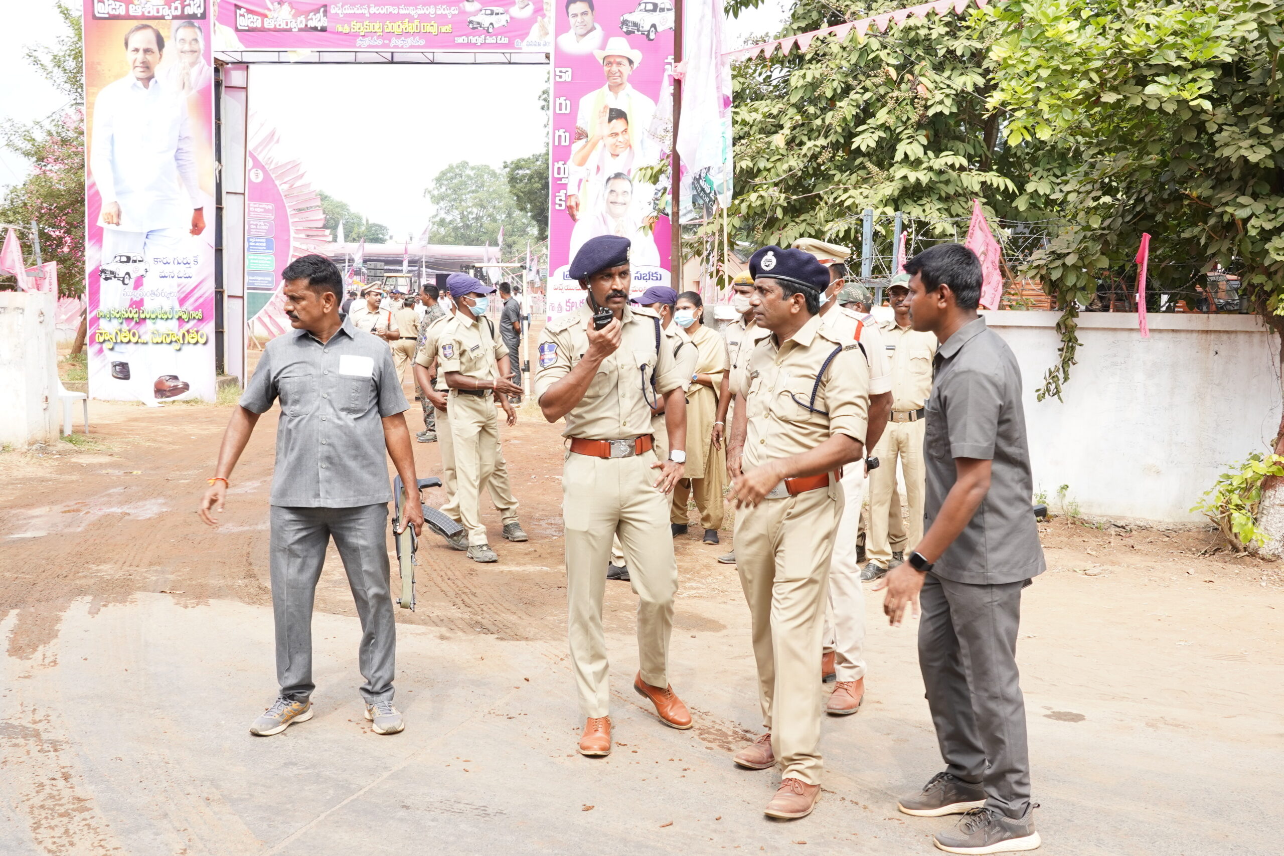 Brs Party President Kcr Participating In Praja Ashirvada Sabha At Kothagudem