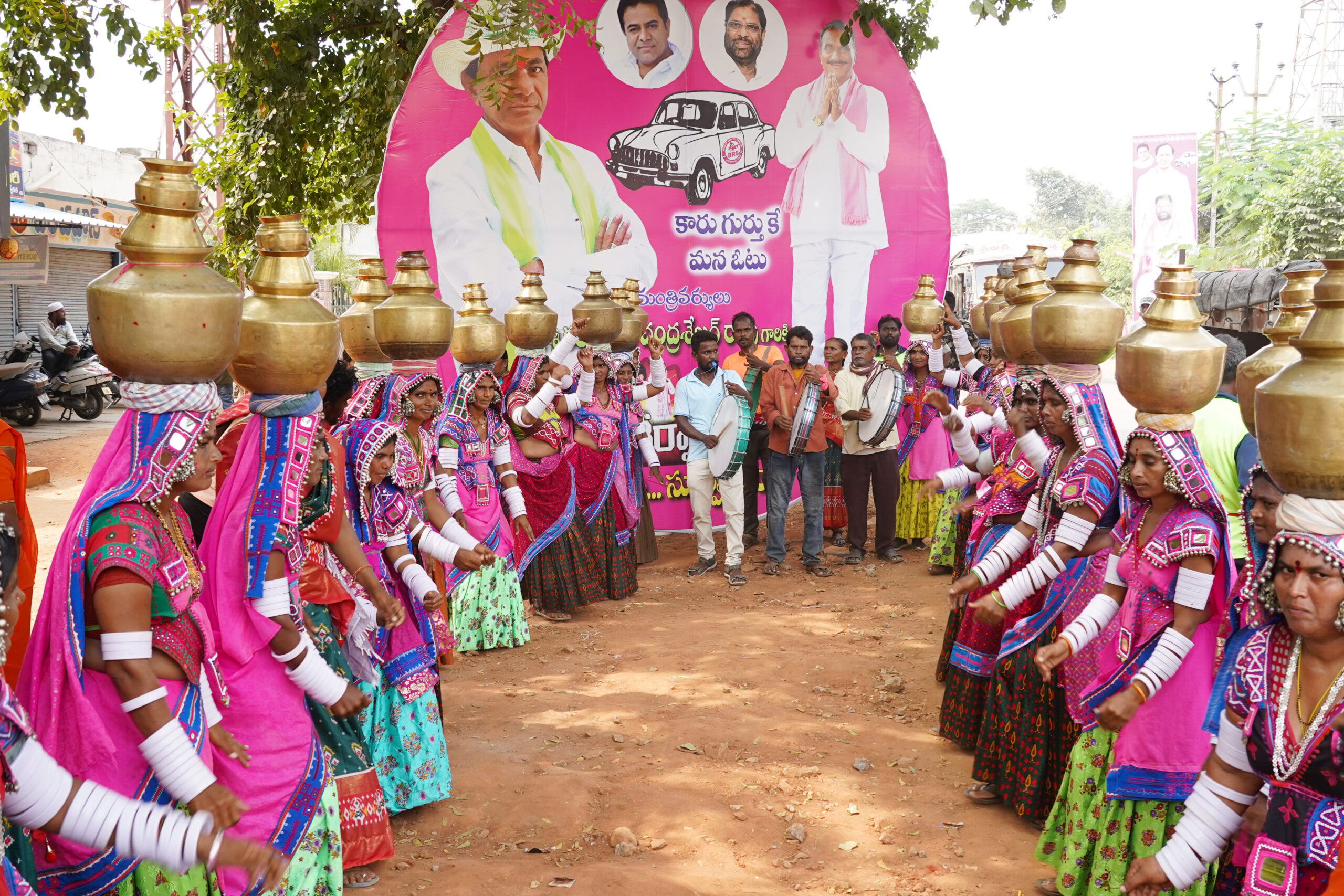 Brs Party President Kcr Participating In Praja Ashirvada Sabha At Kothagudem