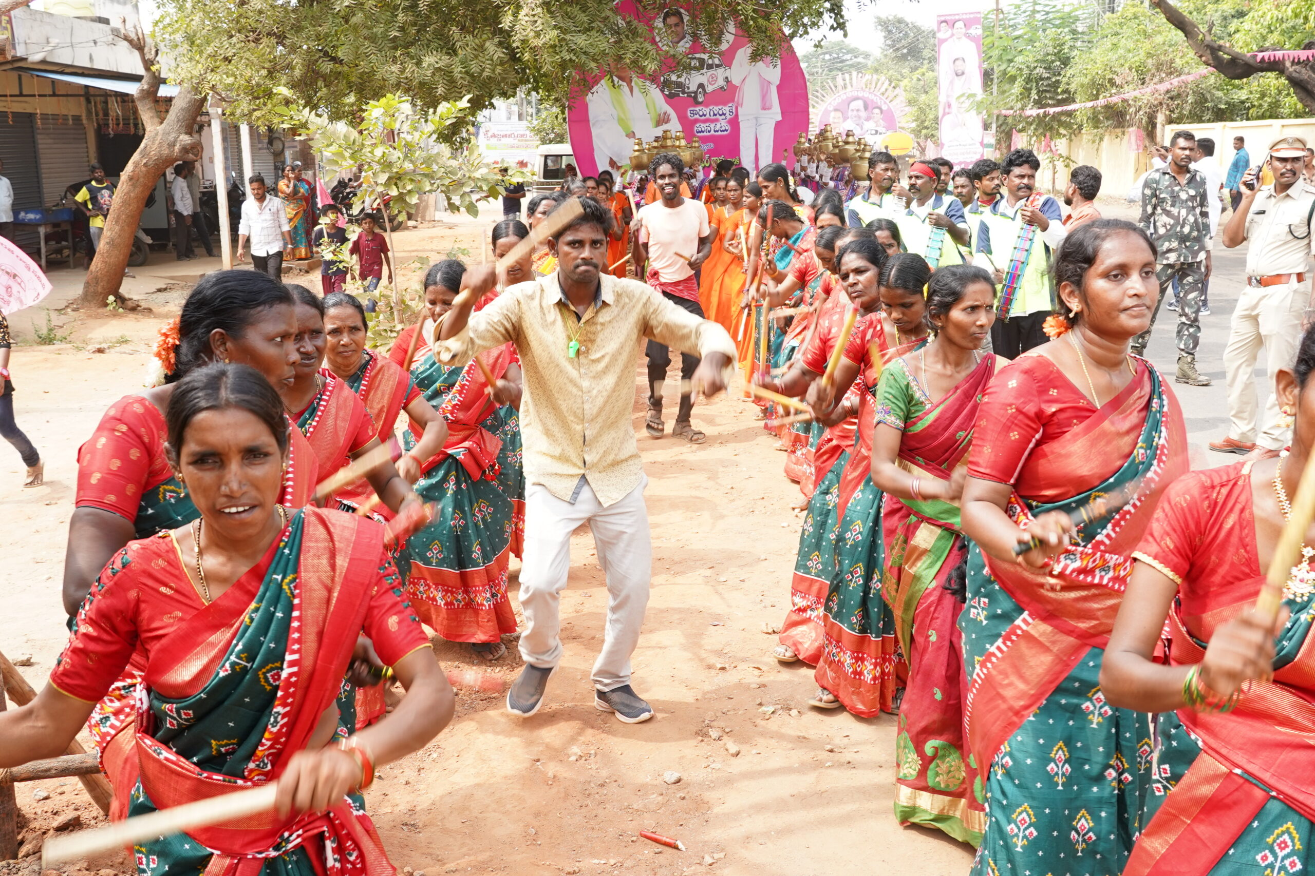 Brs Party President Kcr Participating In Praja Ashirvada Sabha At Kothagudem