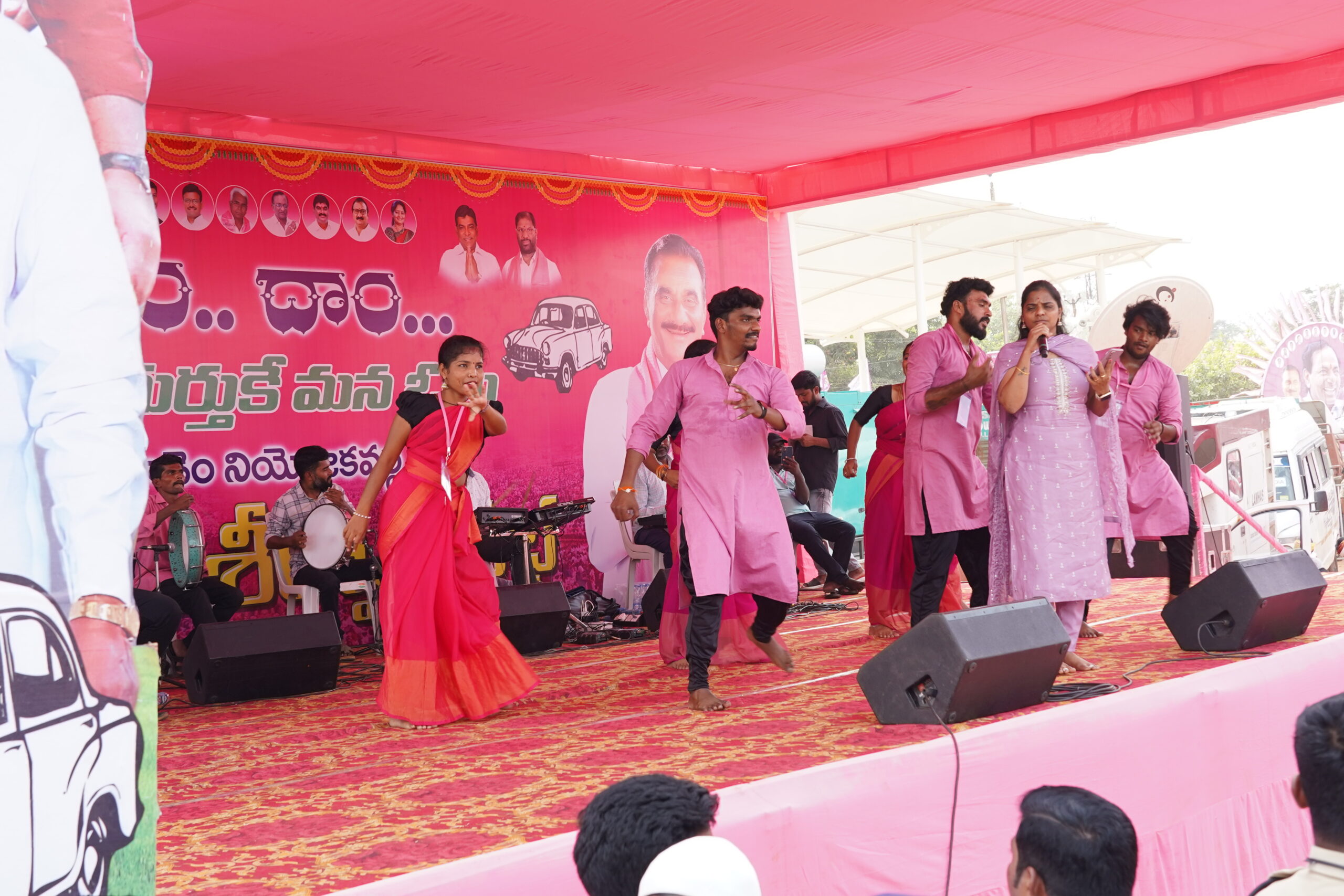 Brs Party President Kcr Participating In Praja Ashirvada Sabha At Kothagudem