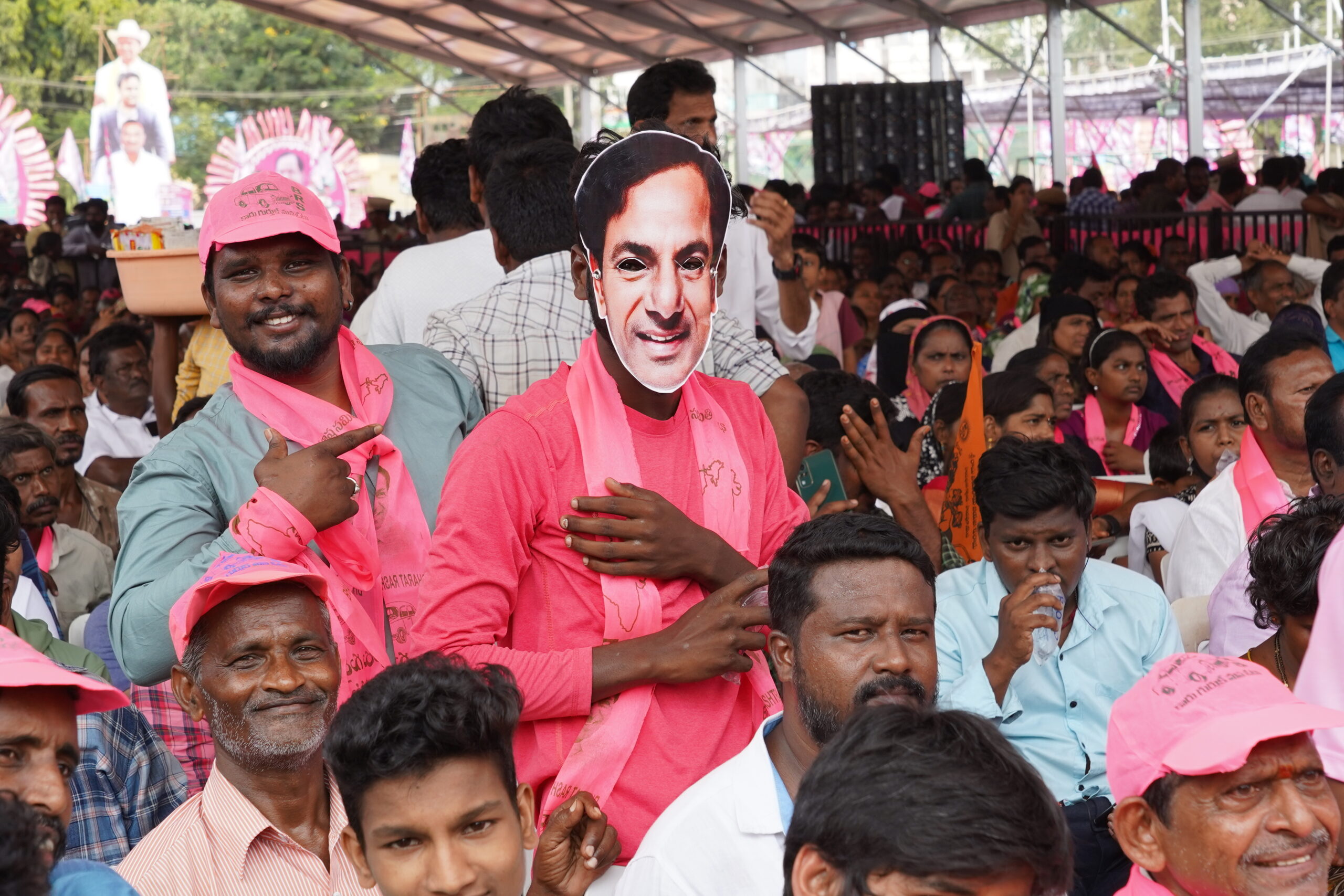 Brs Party President Kcr Participating In Praja Ashirvada Sabha At Kothagudem