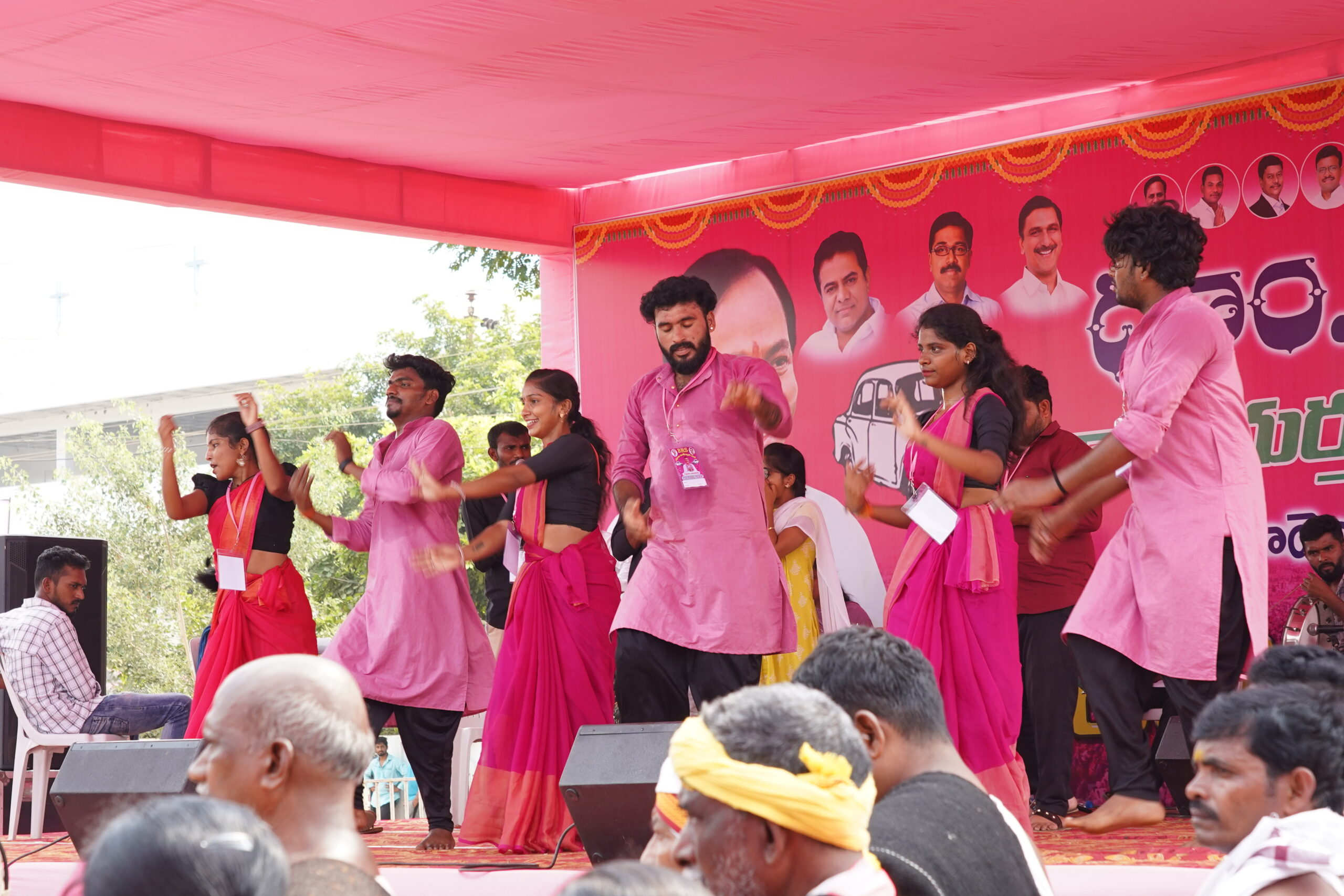 Brs Party President Kcr Participating In Praja Ashirvada Sabha At Kothagudem