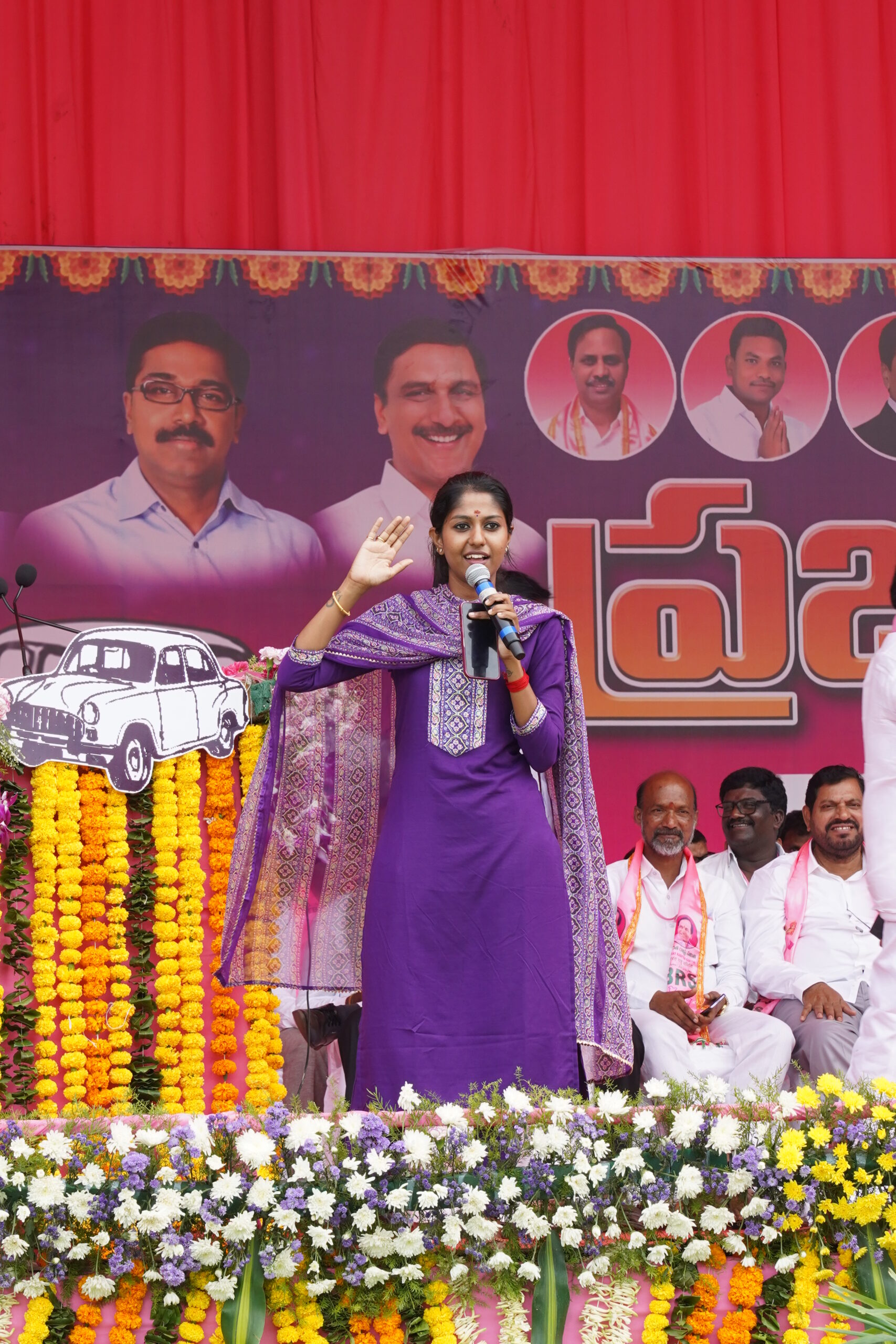 Brs Party President Kcr Participating In Praja Ashirvada Sabha At Kothagudem